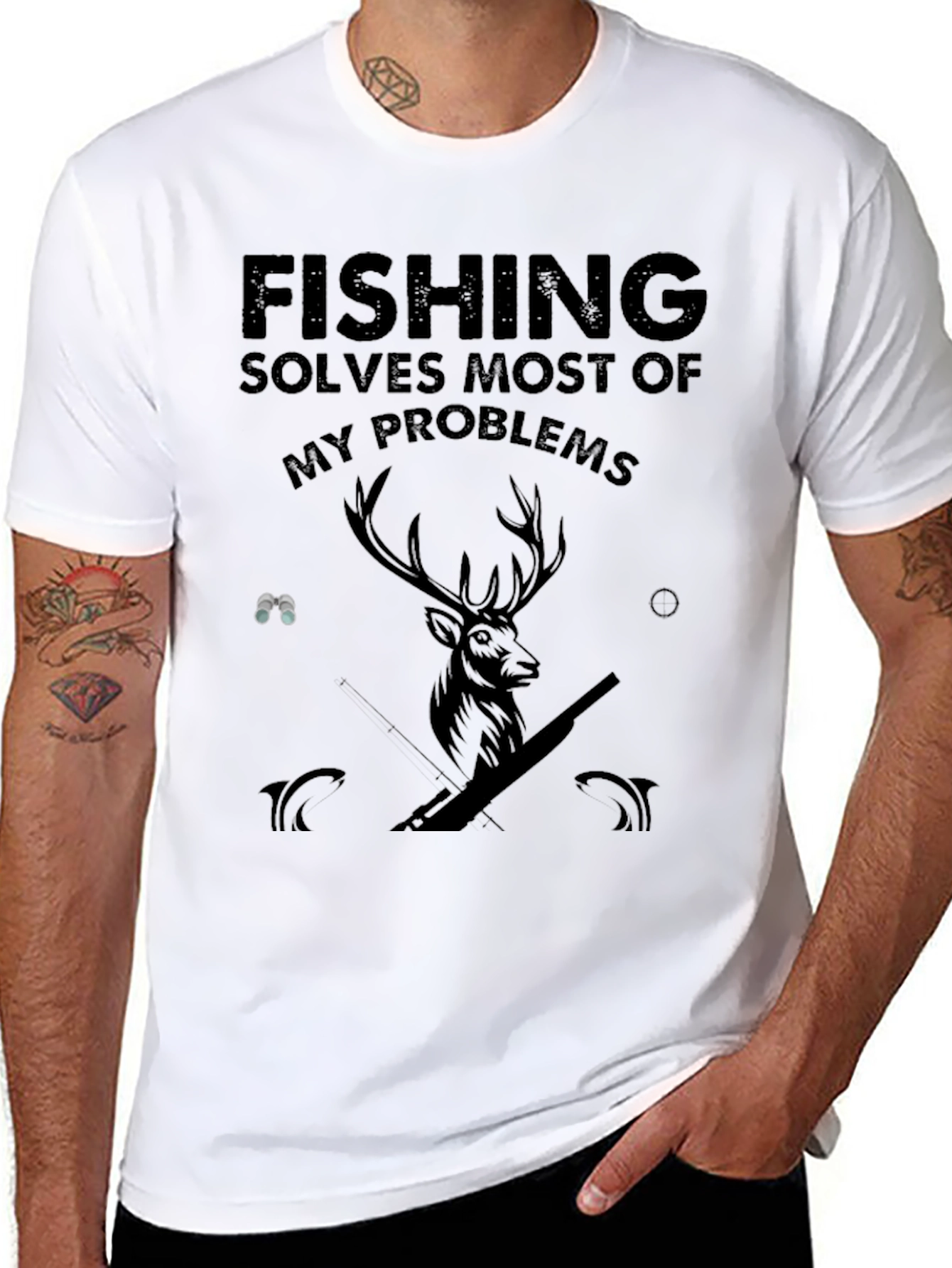 Fishing Solves Most of My Problems T-Shirt