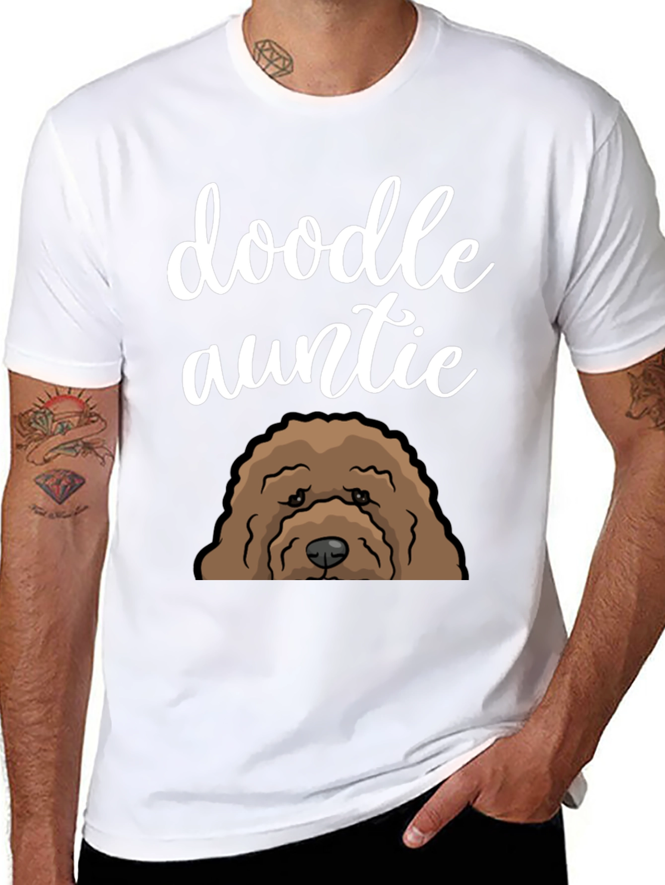 Doodle Auntie Dog Lover T-Shirt