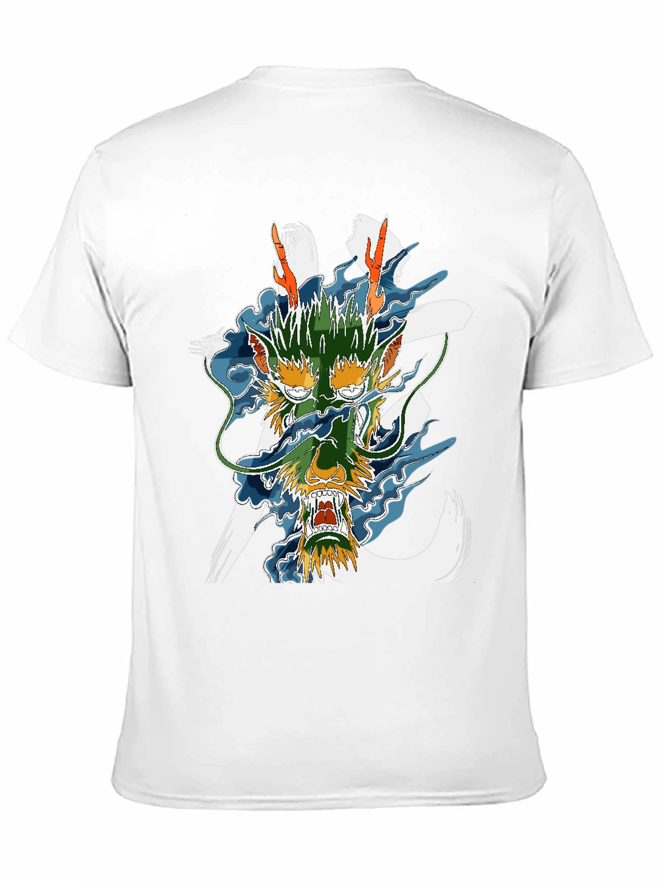 Dragon Graphic Print Black T-Shirt