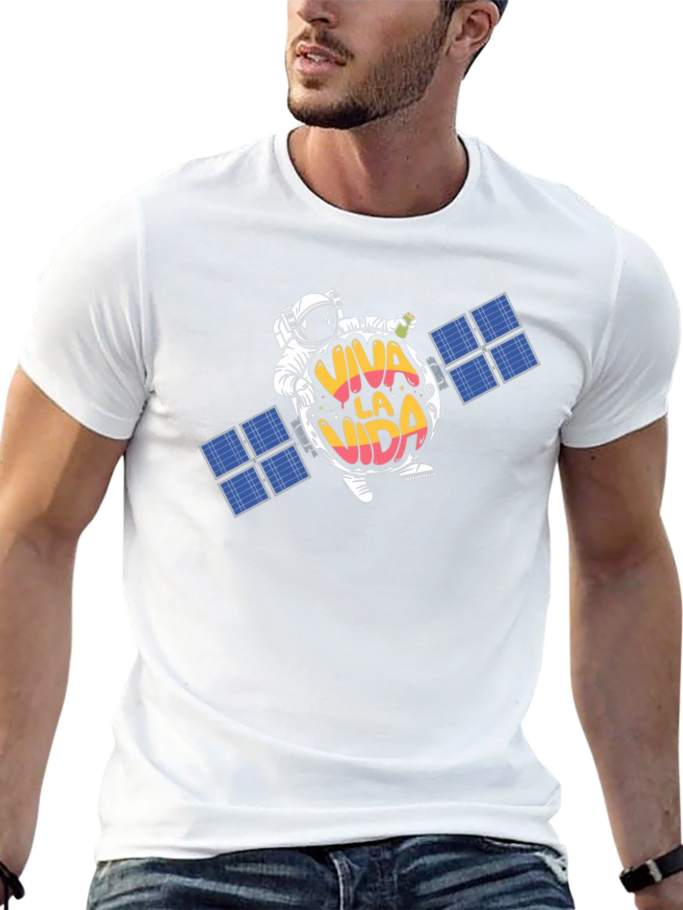 Viva La Vida Space Tee - Unique Graphic T-Shirt