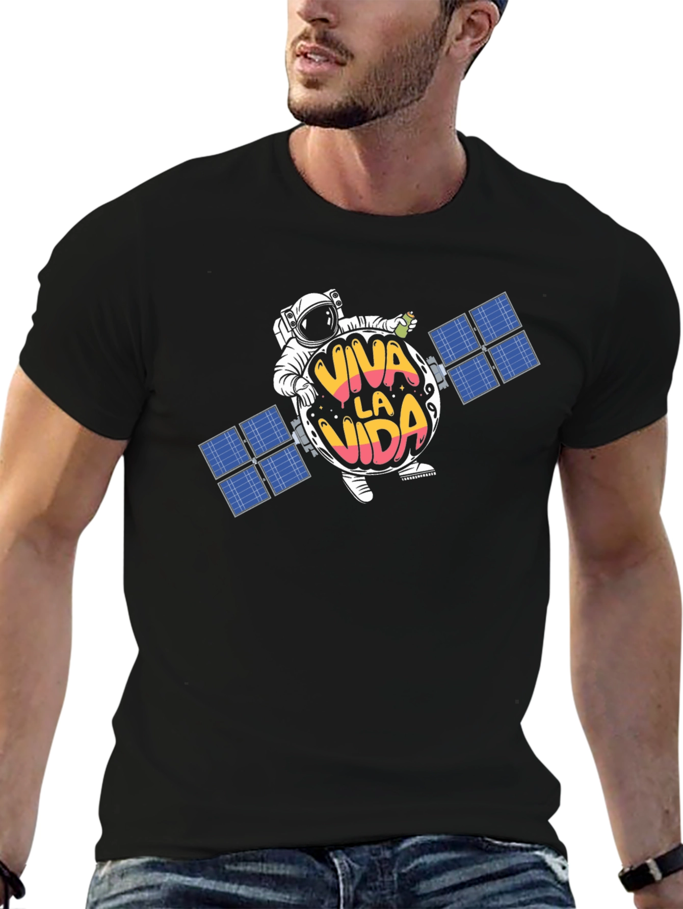 Viva La Vida Space Tee - Unique Graphic T-Shirt