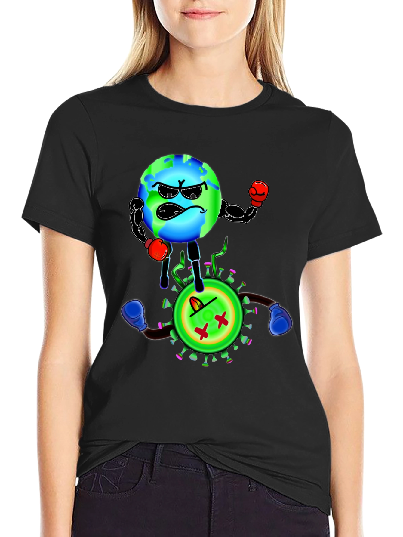 Earth vs Virus Graphic Tee
