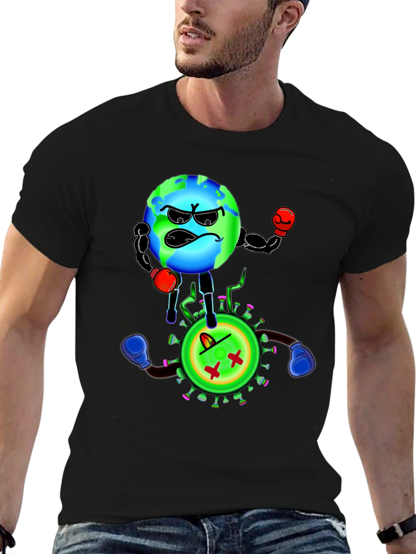 Earth vs Virus Graphic Tee