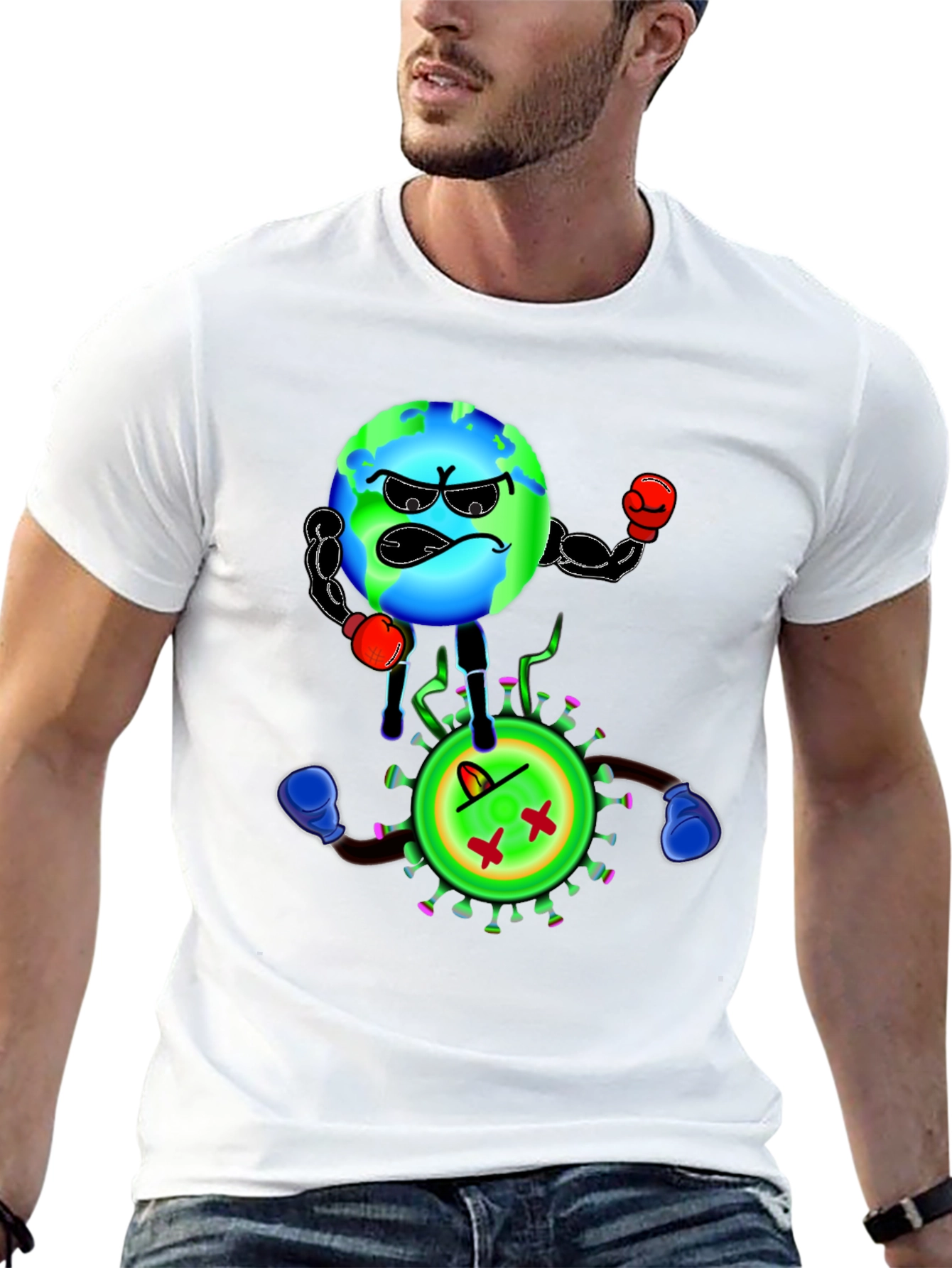 Earth vs Virus Graphic Tee