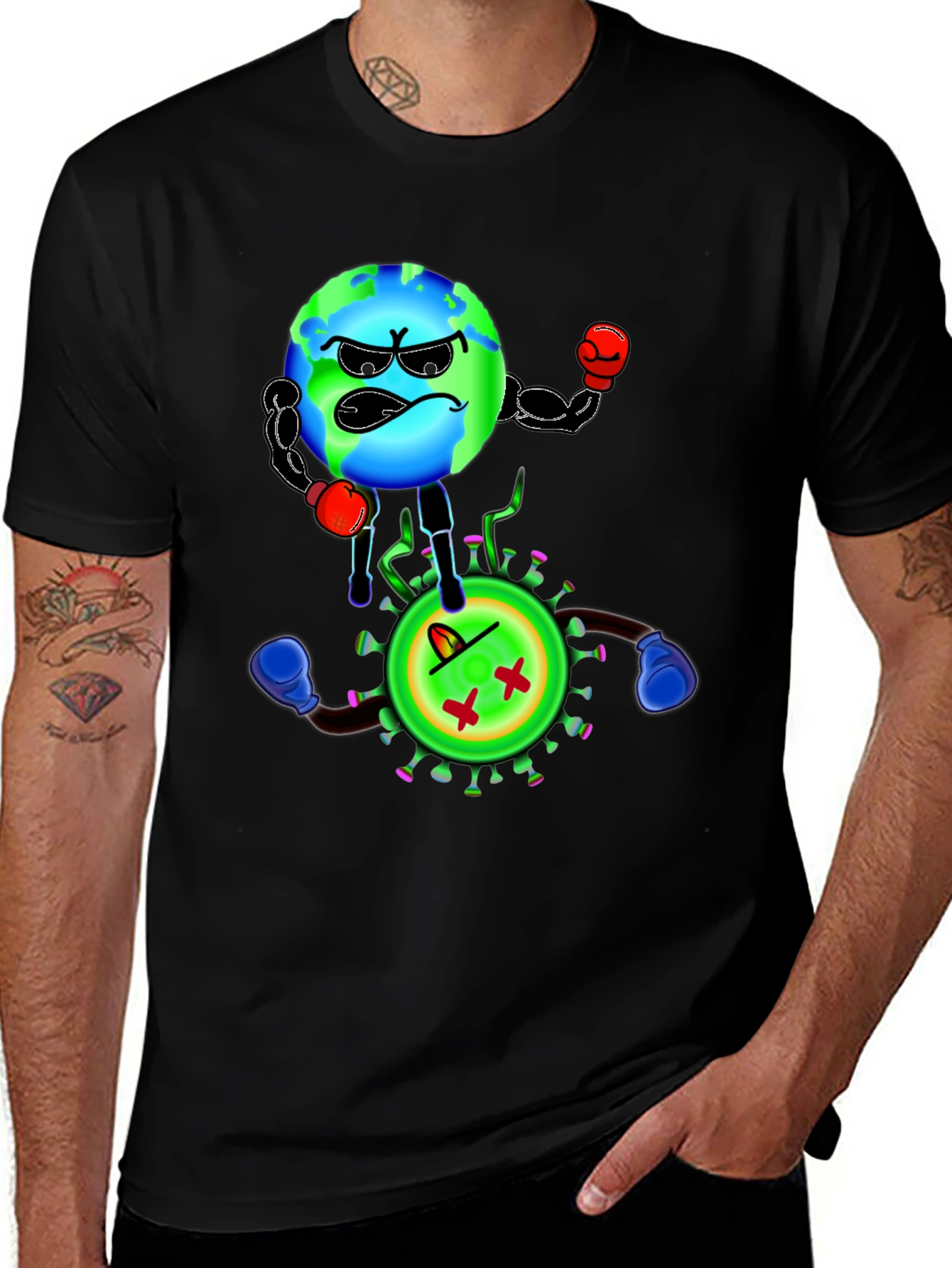 Earth vs Virus Graphic Tee