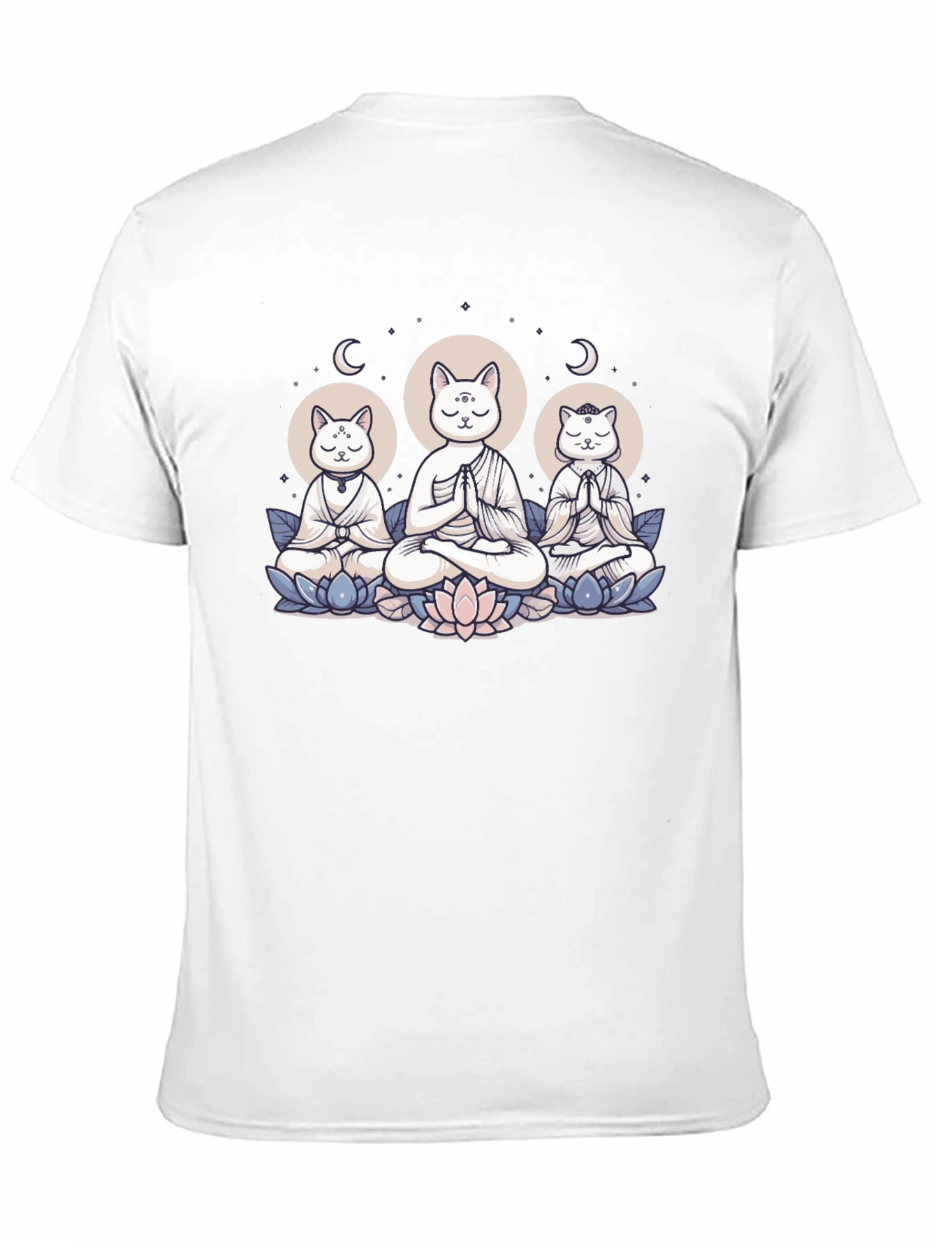 Meditating Cats T-Shirt - Zen Vibes