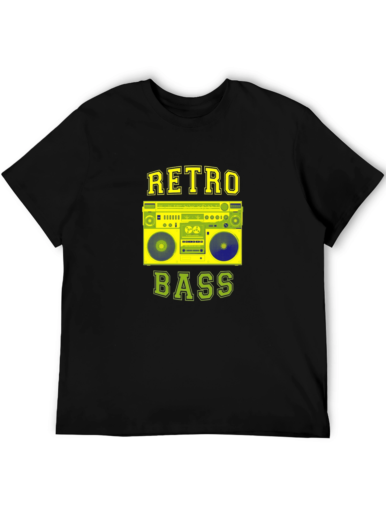 Retro Bass Graphic Tee - Boombox T-Shirt