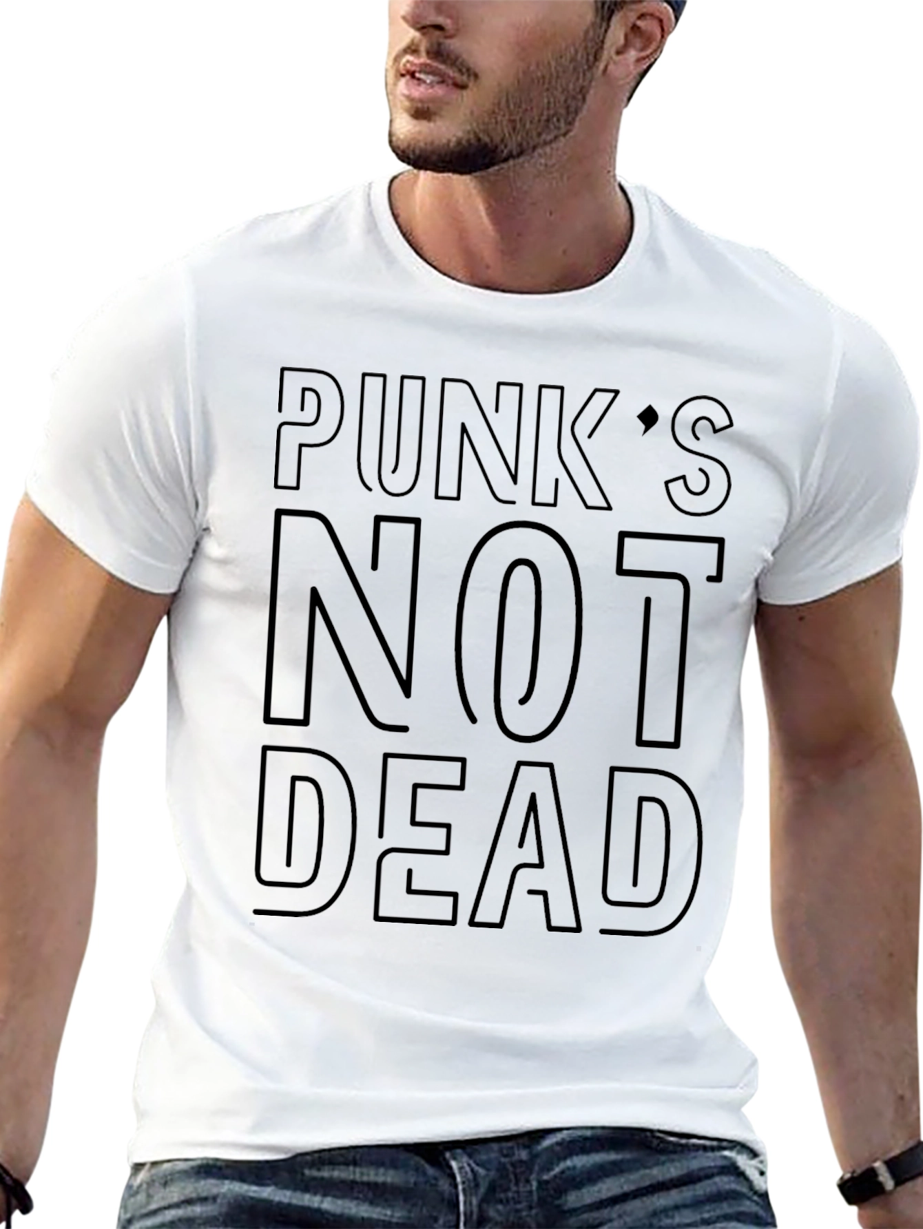 Punks Not Dead Graphic Tee - Black