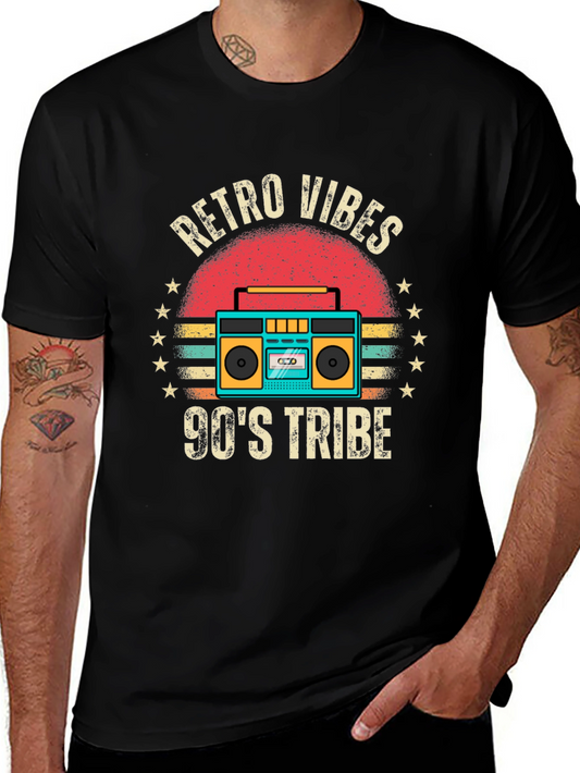 Retro Vibes 90s Tribe Graphic Tee