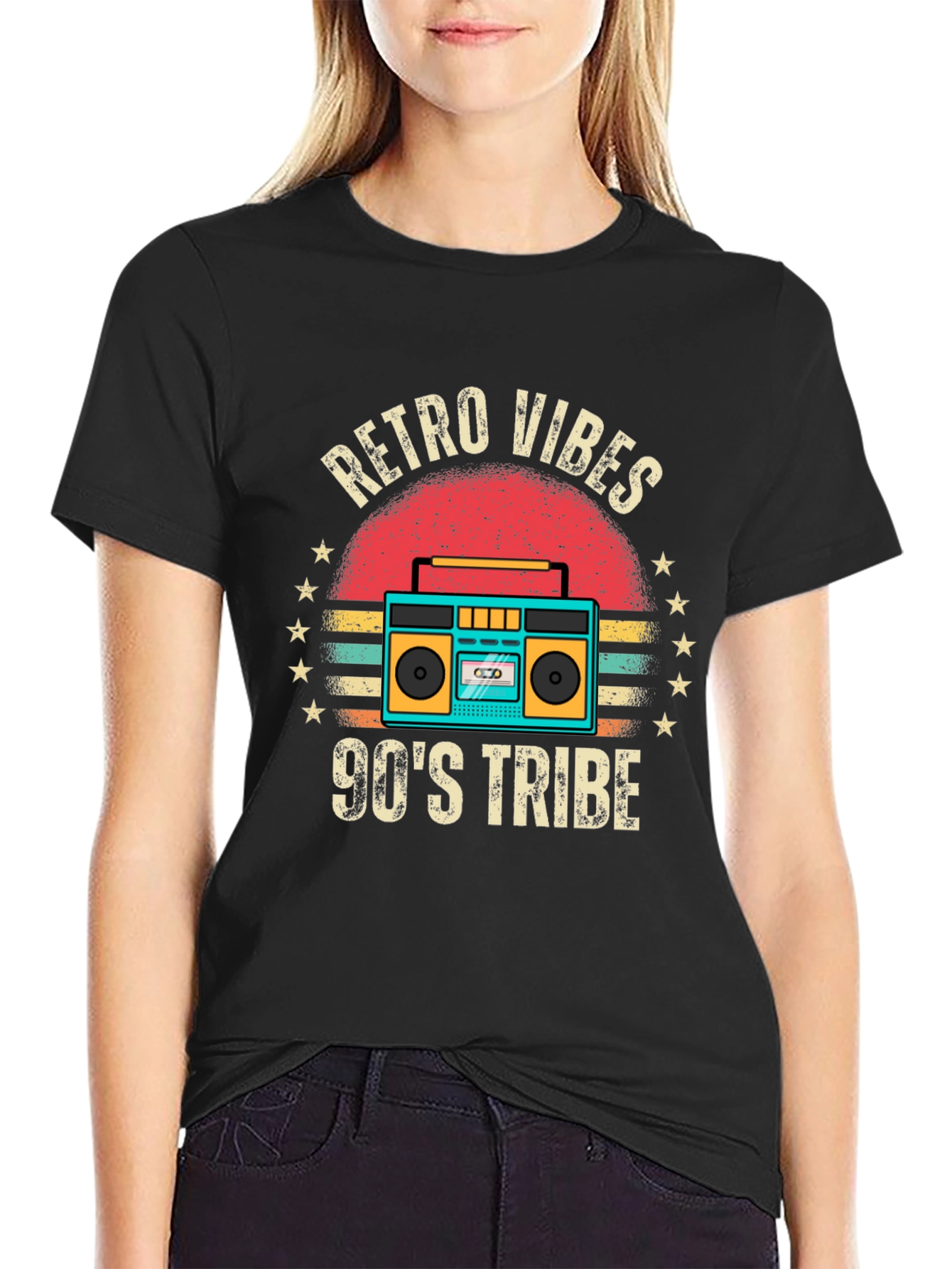 Retro Vibes 90s Tribe Graphic Tee