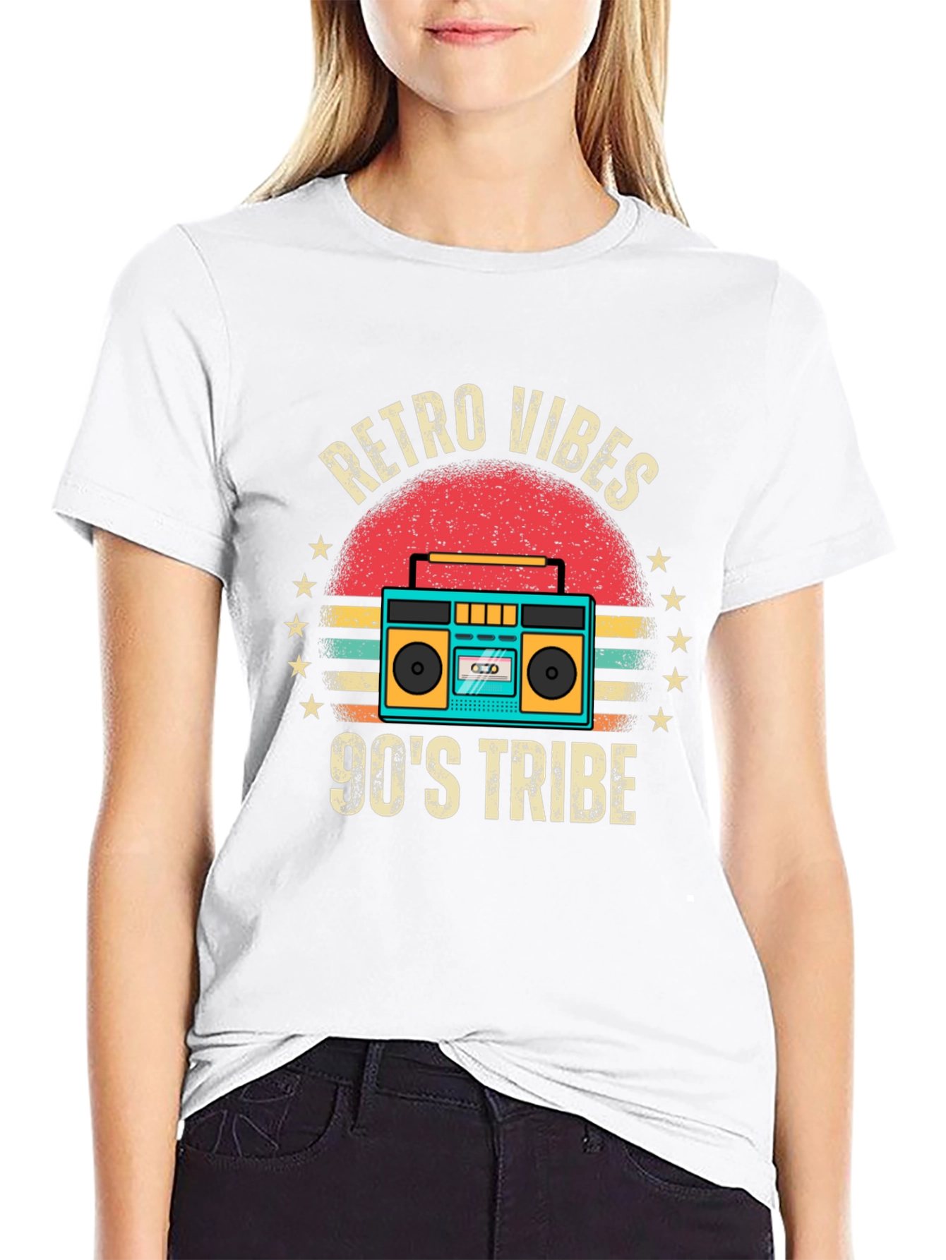 Retro Vibes 90s Tribe Graphic Tee