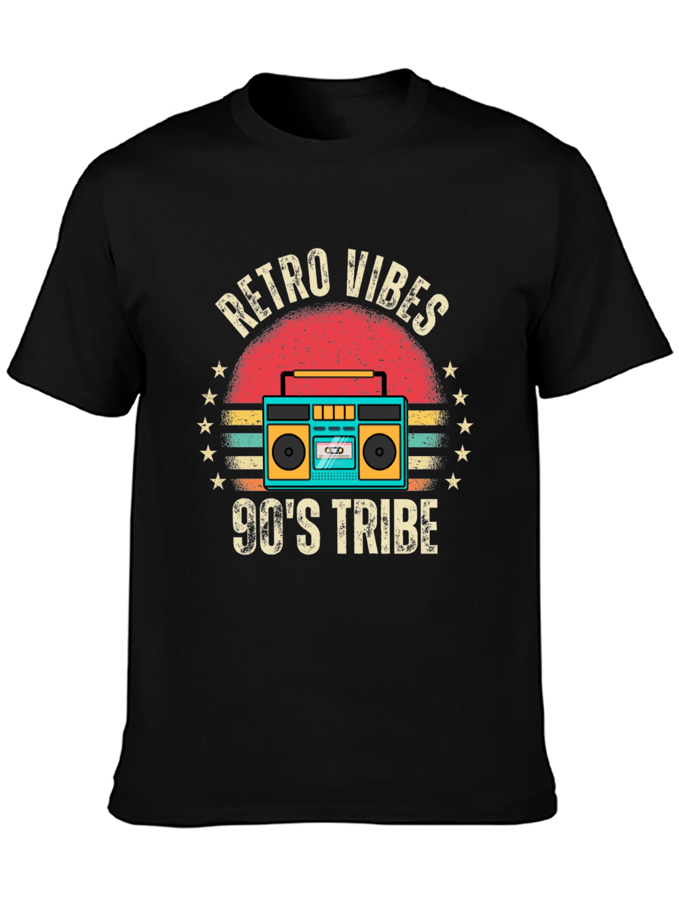 Retro Vibes 90s Tribe Graphic Tee
