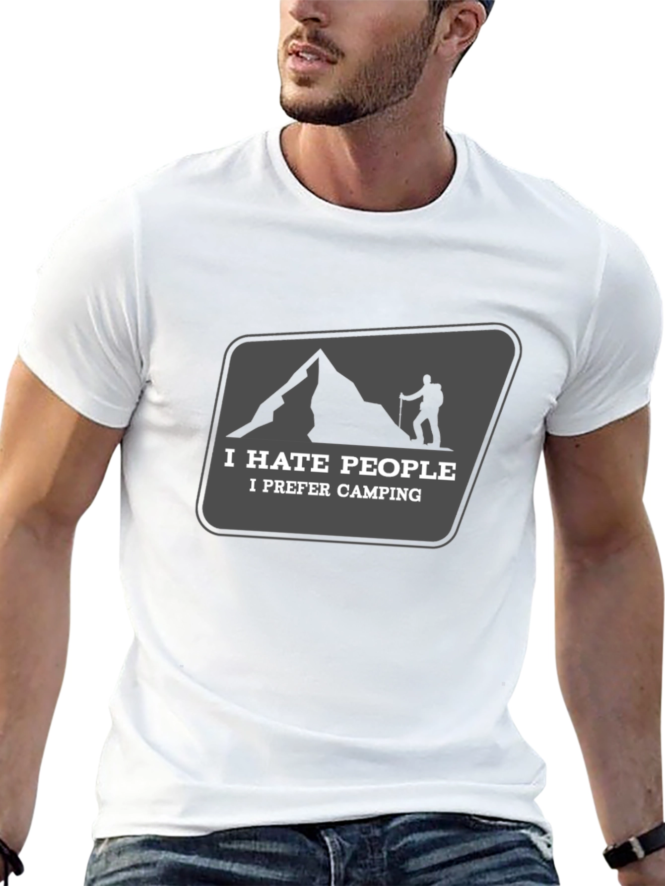 I Hate People Camping Graphic Tee
