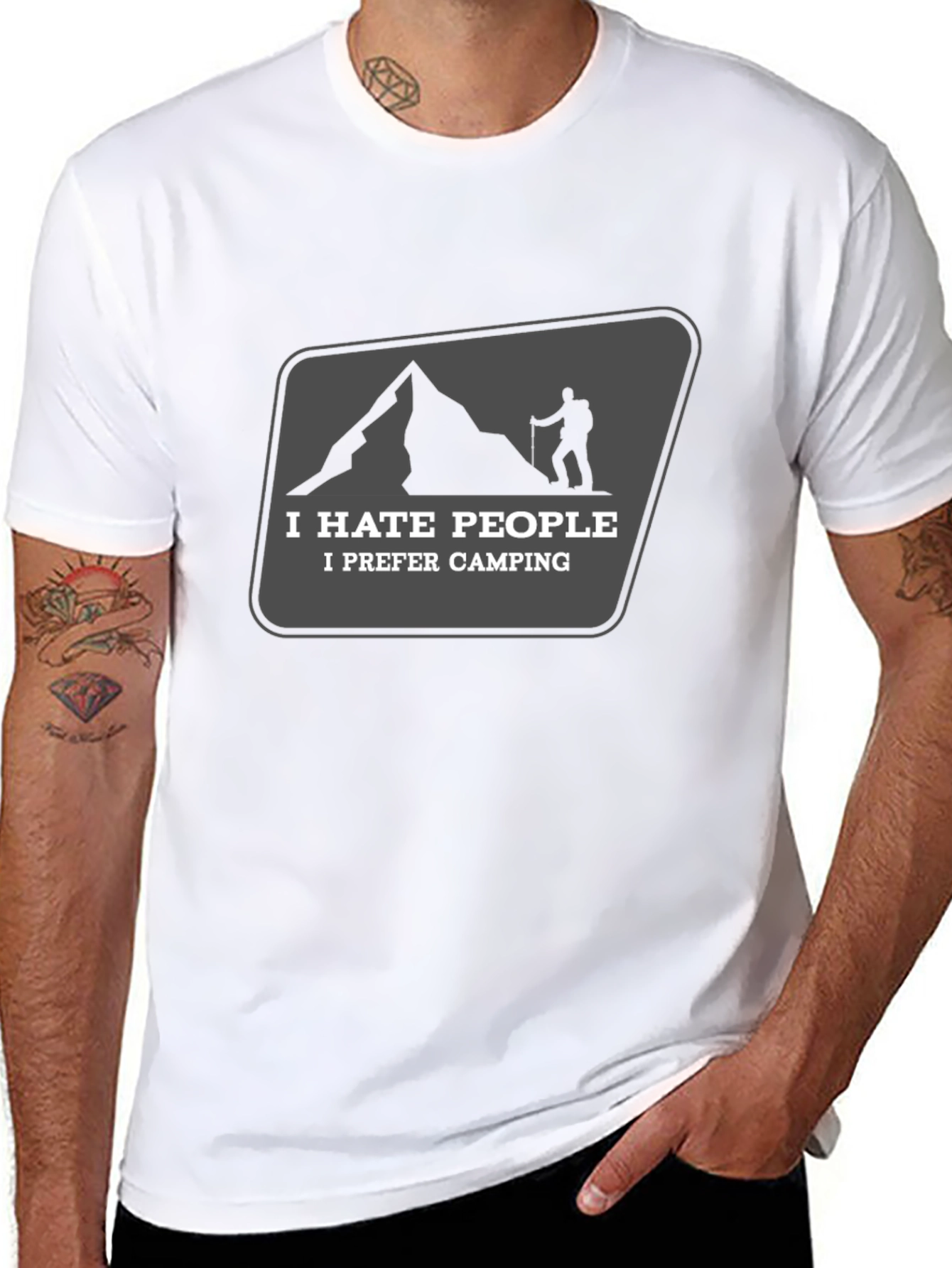 I Hate People Camping Graphic Tee