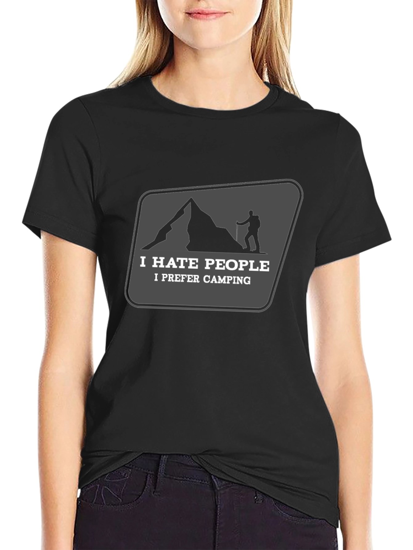 I Hate People Camping Graphic Tee