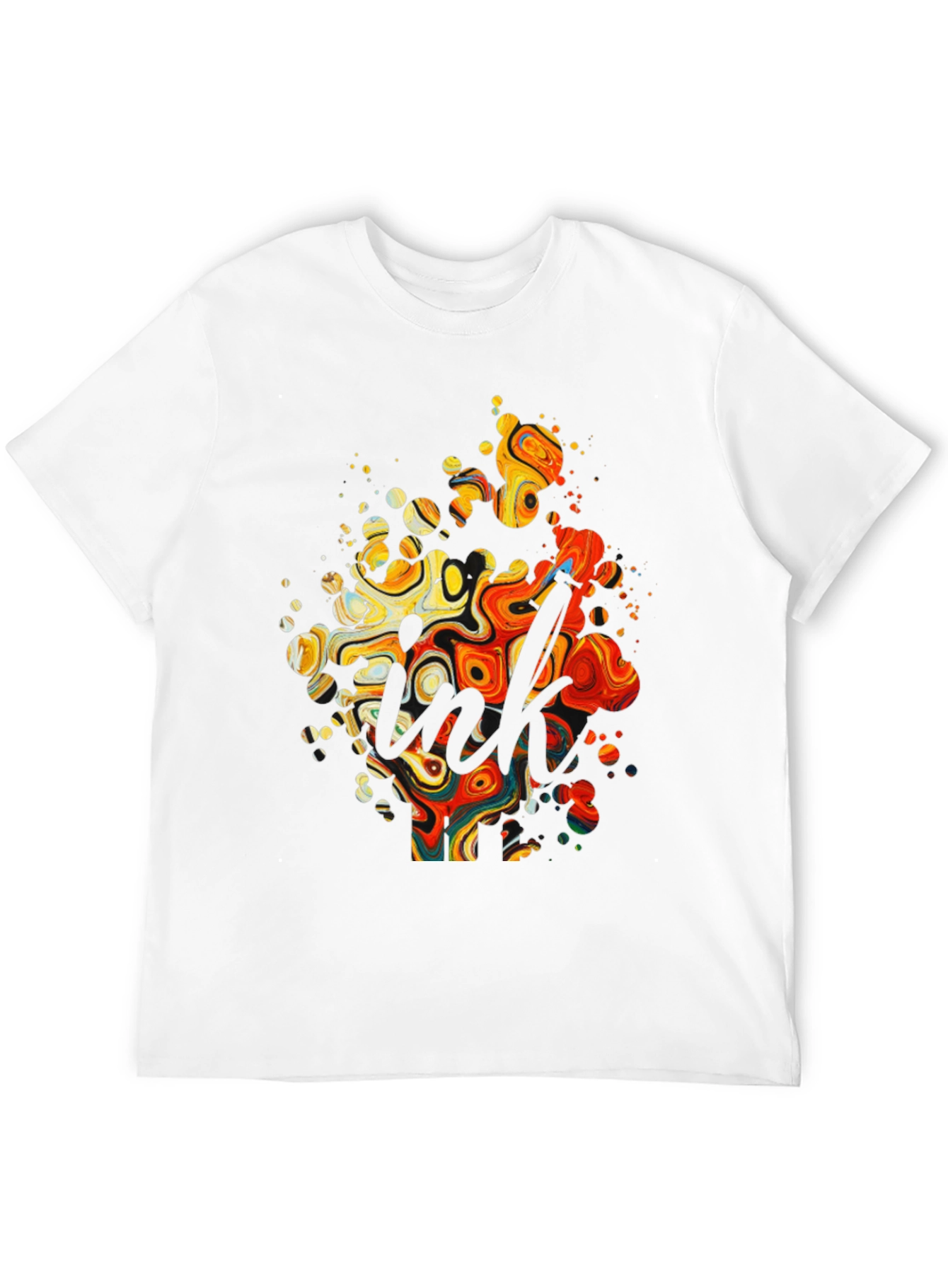 Abstract Art Graphic Black T-Shirt