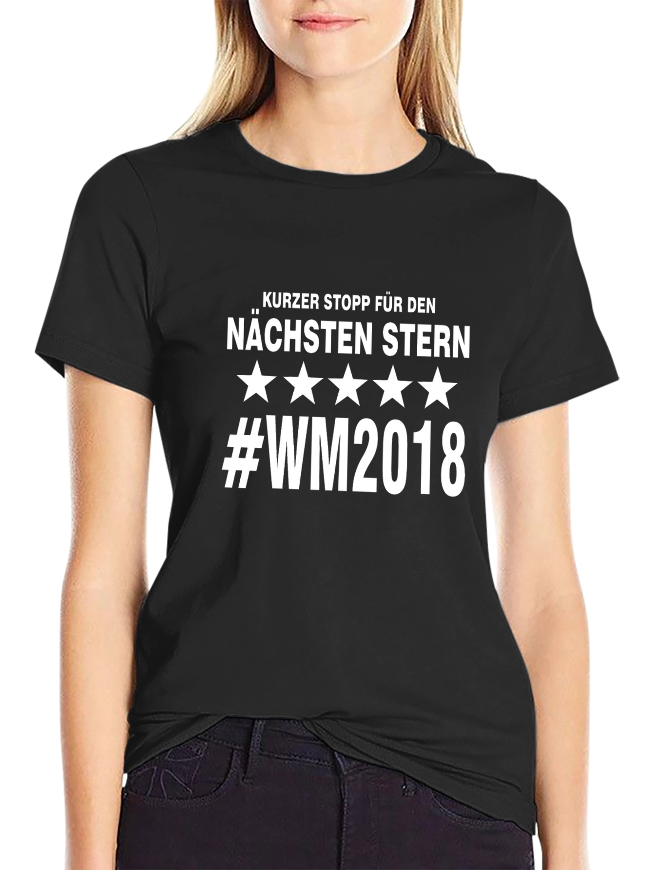 German Soccer Tee: Kurz Stop Nächsten Stern #WM2018