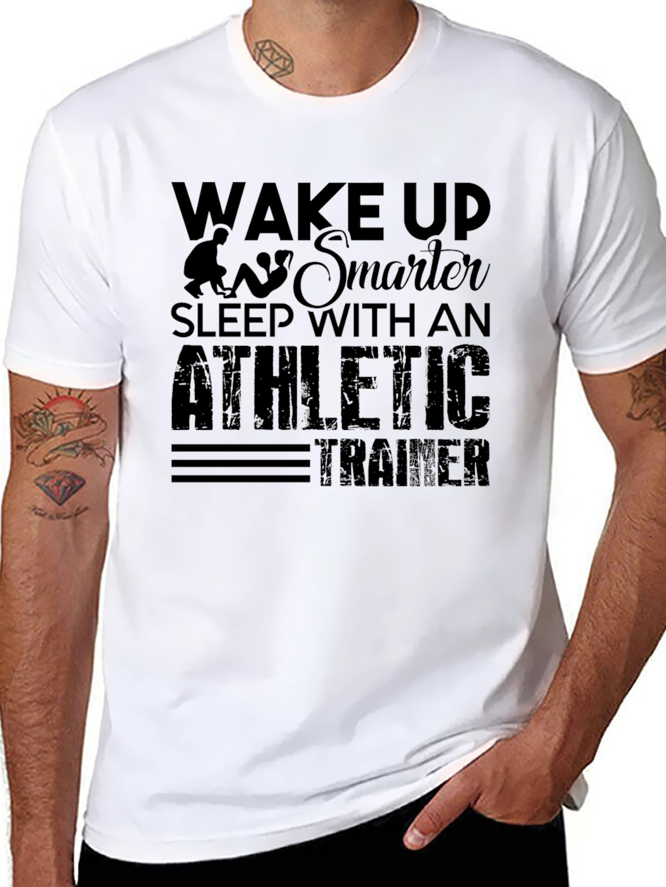 Athletic Trainer Graphic Tee - Wake Up Smarter T-Shirt