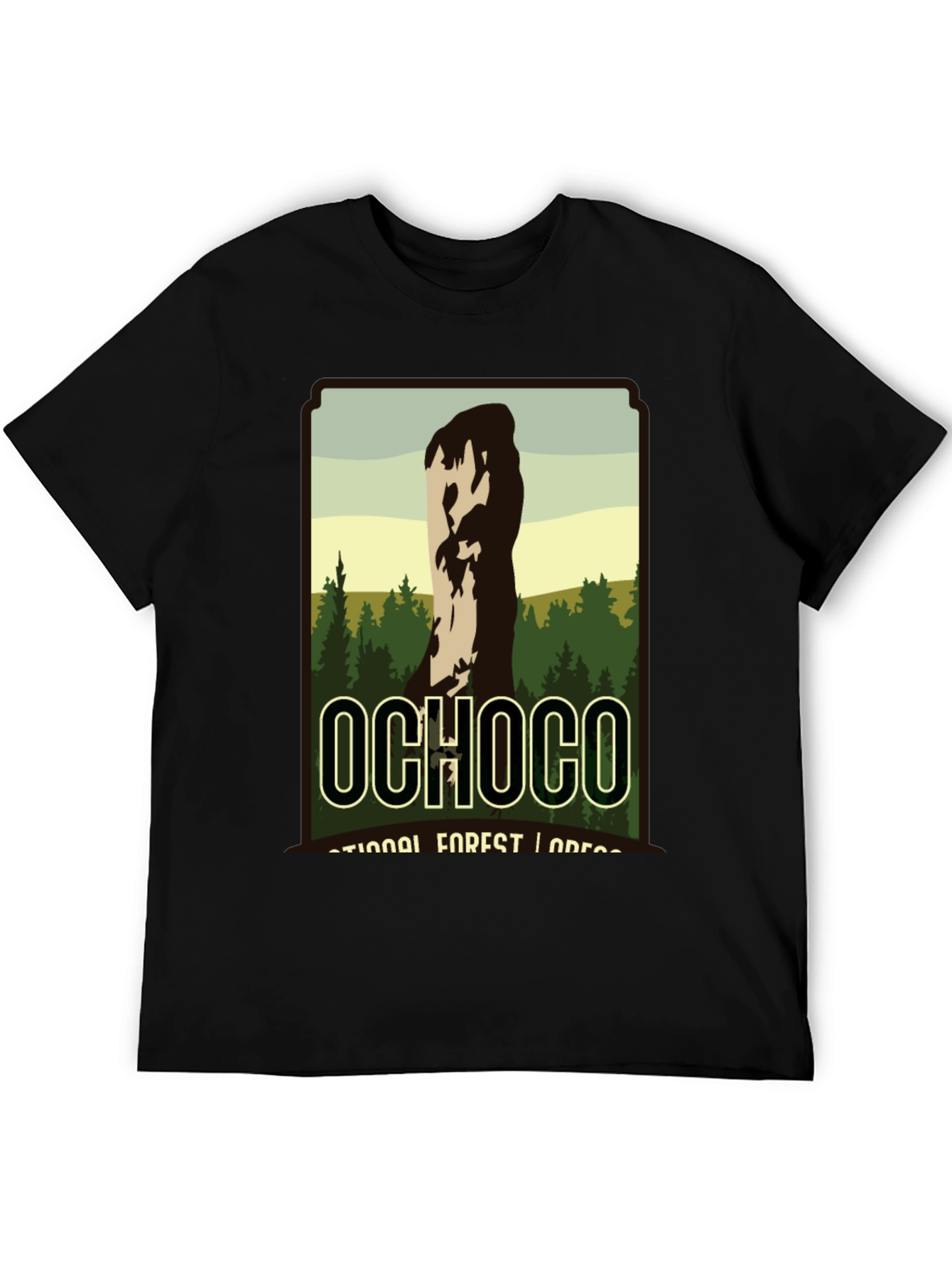 Ochoco National Forest Black Graphic T-Shirt