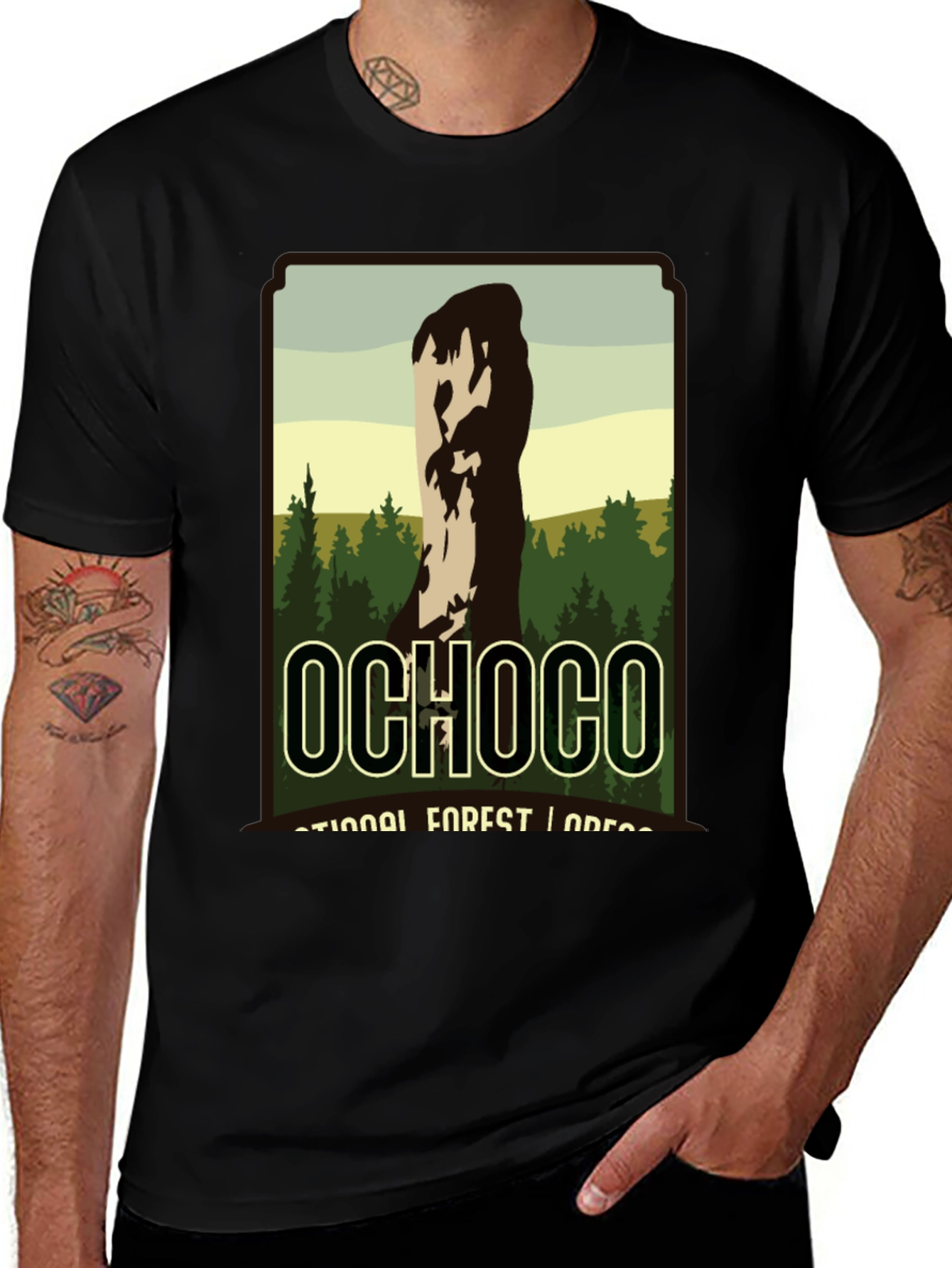 Ochoco National Forest Black Graphic T-Shirt