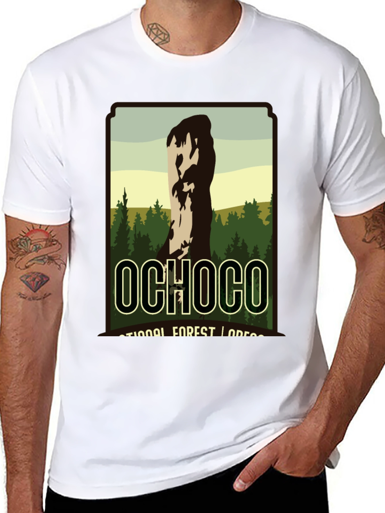 Ochoco National Forest Black Graphic T-Shirt