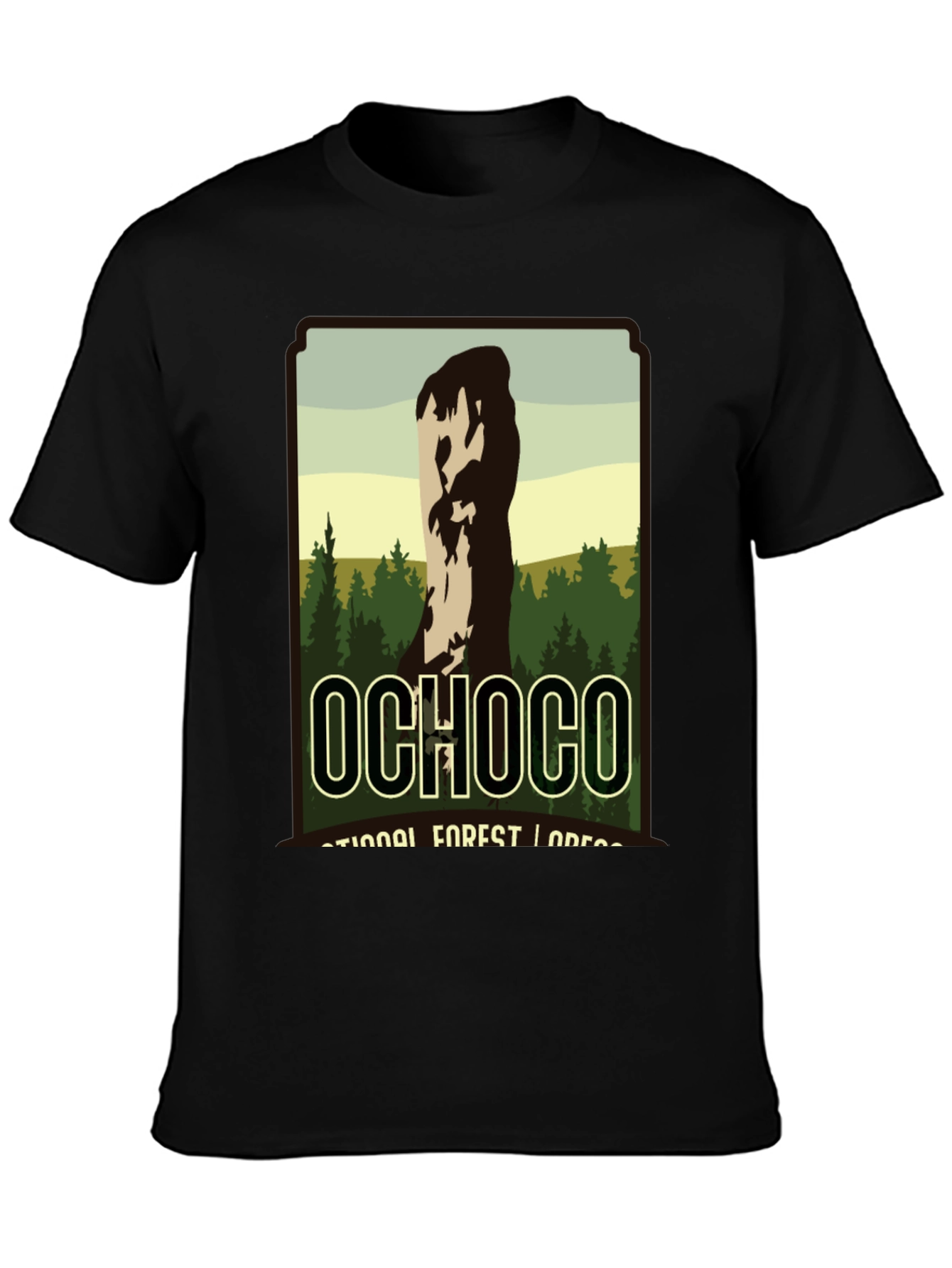 Ochoco National Forest Black Graphic T-Shirt