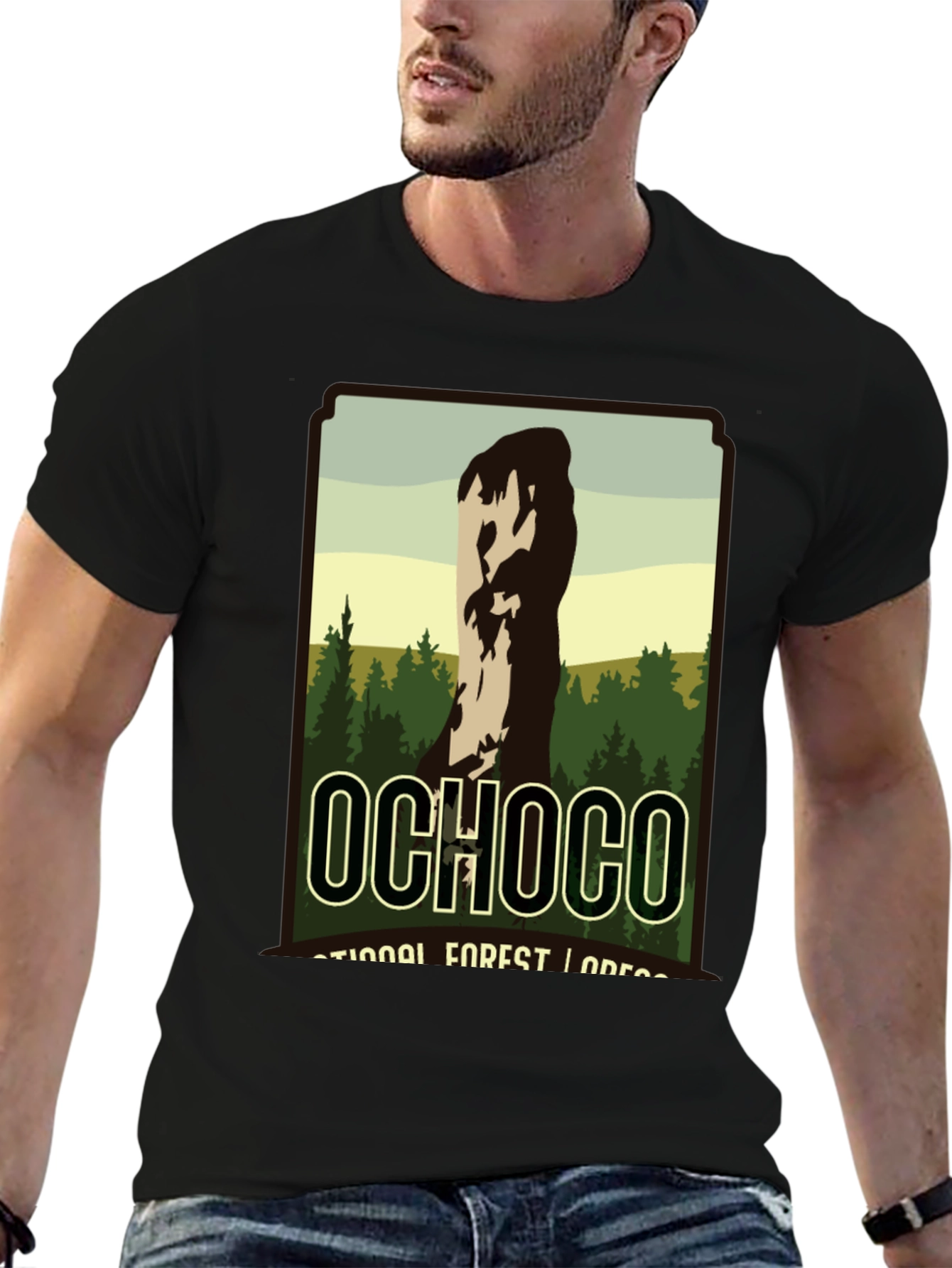 Ochoco National Forest Black Graphic T-Shirt