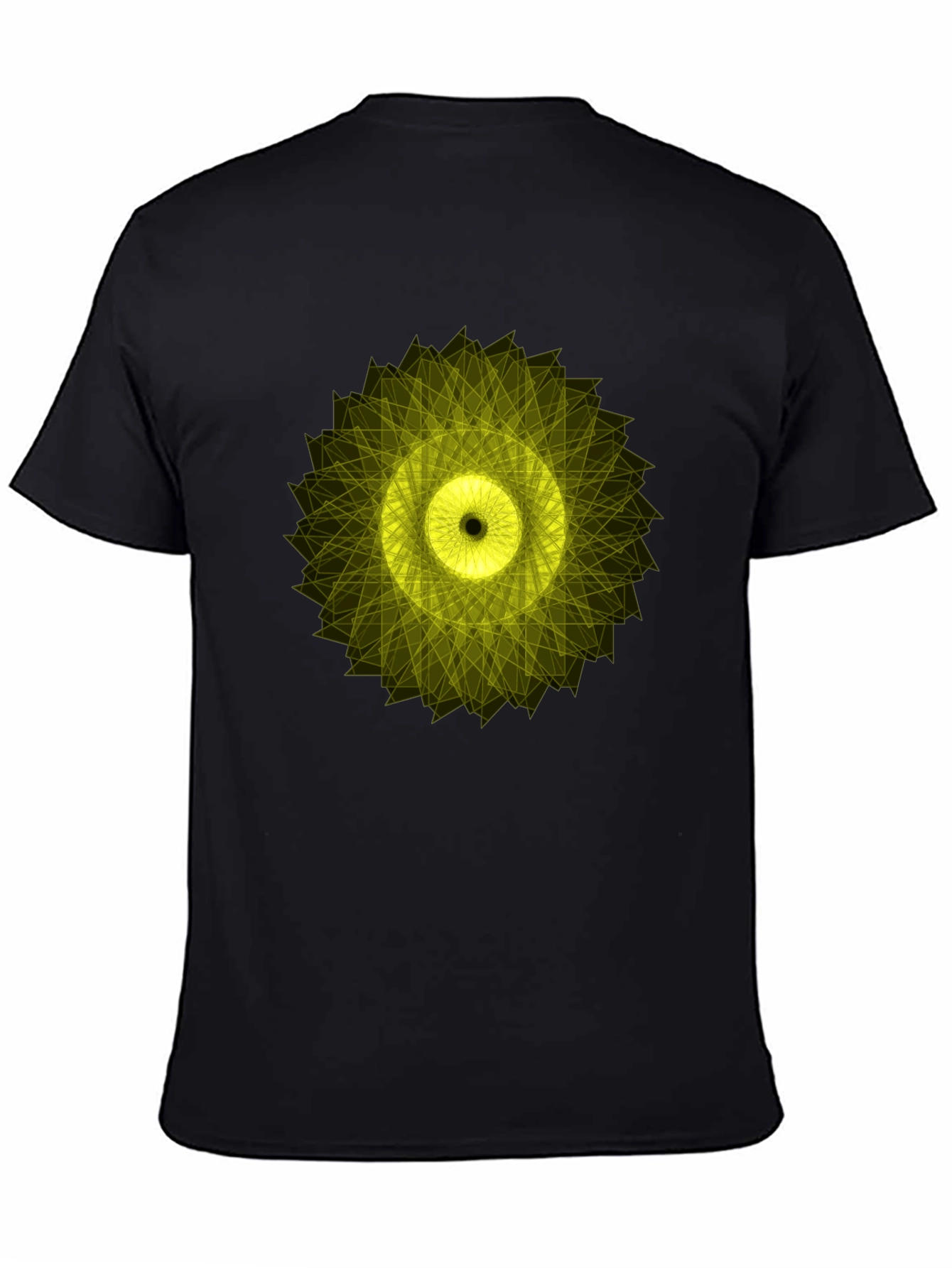 Geometric Circle Graphic Tee - Mens Black T-Shirt