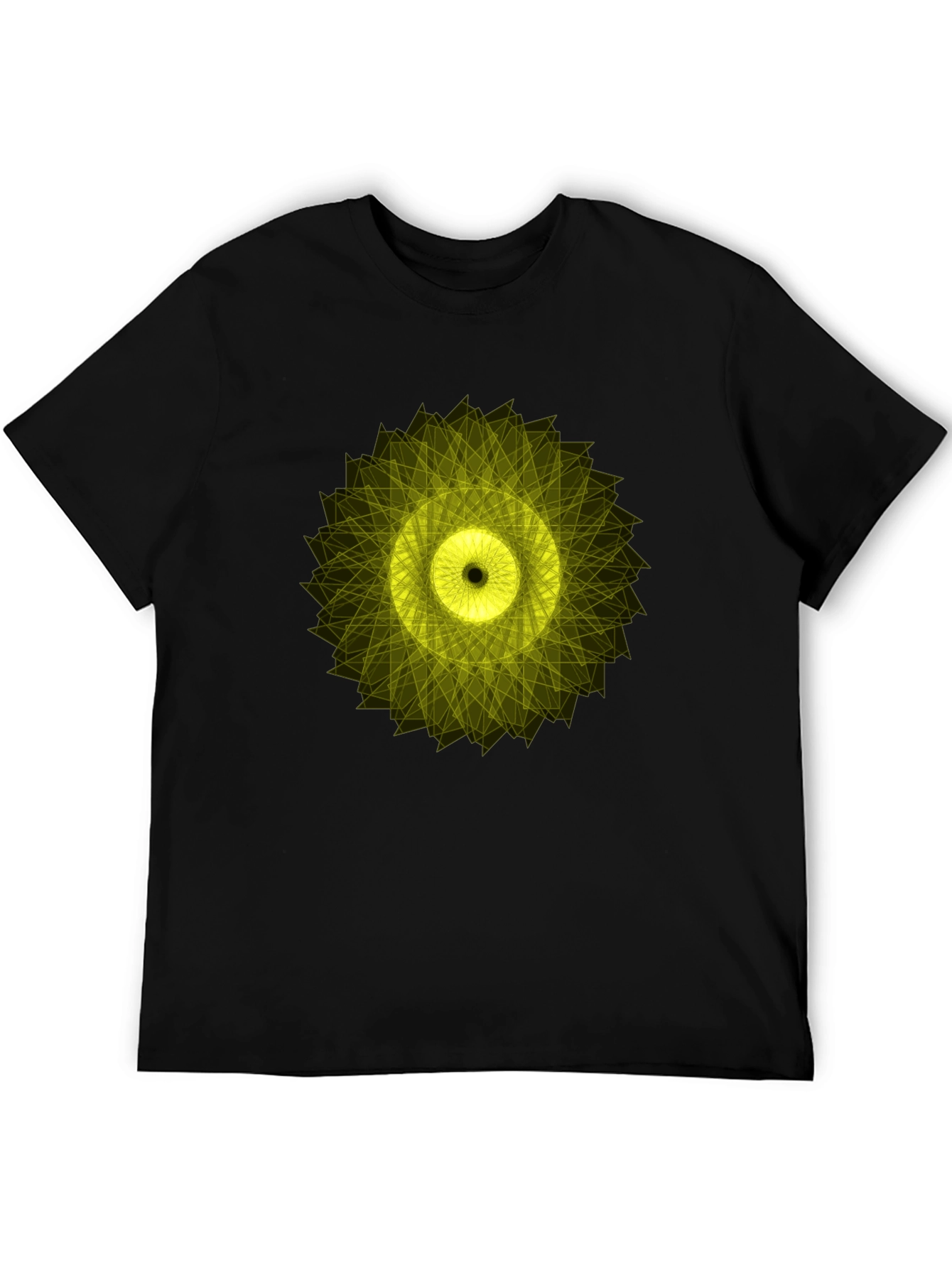 Geometric Circle Graphic Tee - Mens Black T-Shirt