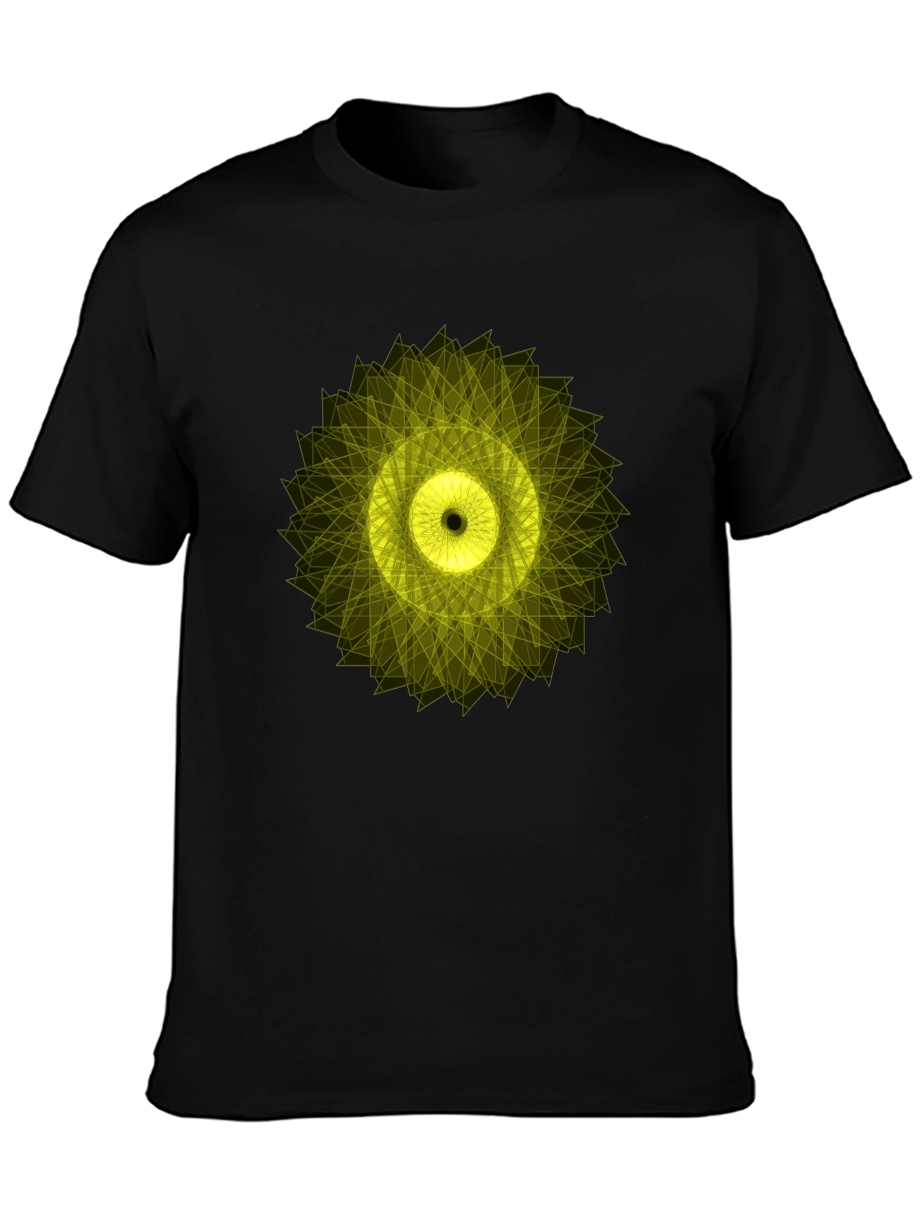 Geometric Circle Graphic Tee - Mens Black T-Shirt