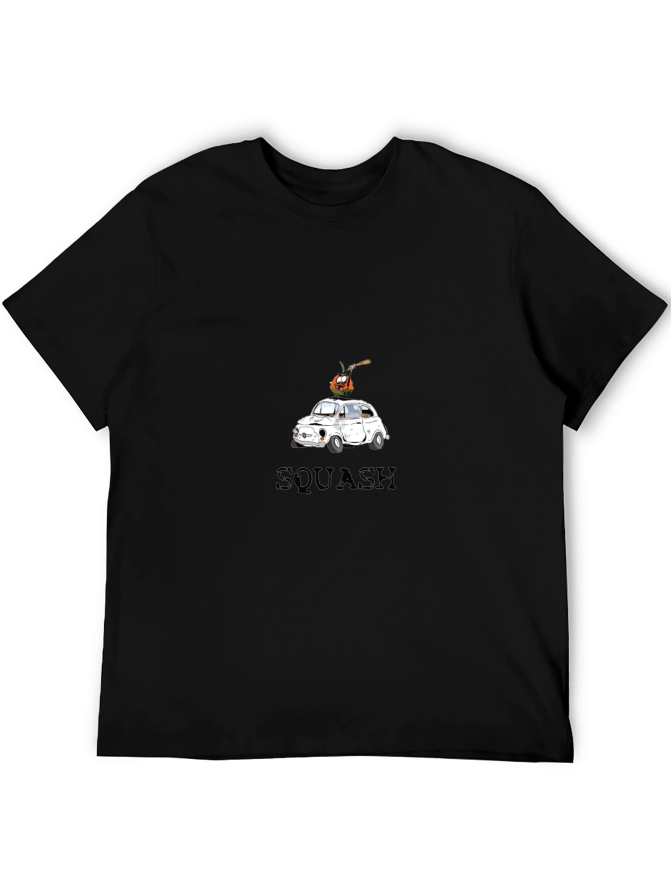 Squash Car Graphic Tee - Trendy Halloween T-Shirt