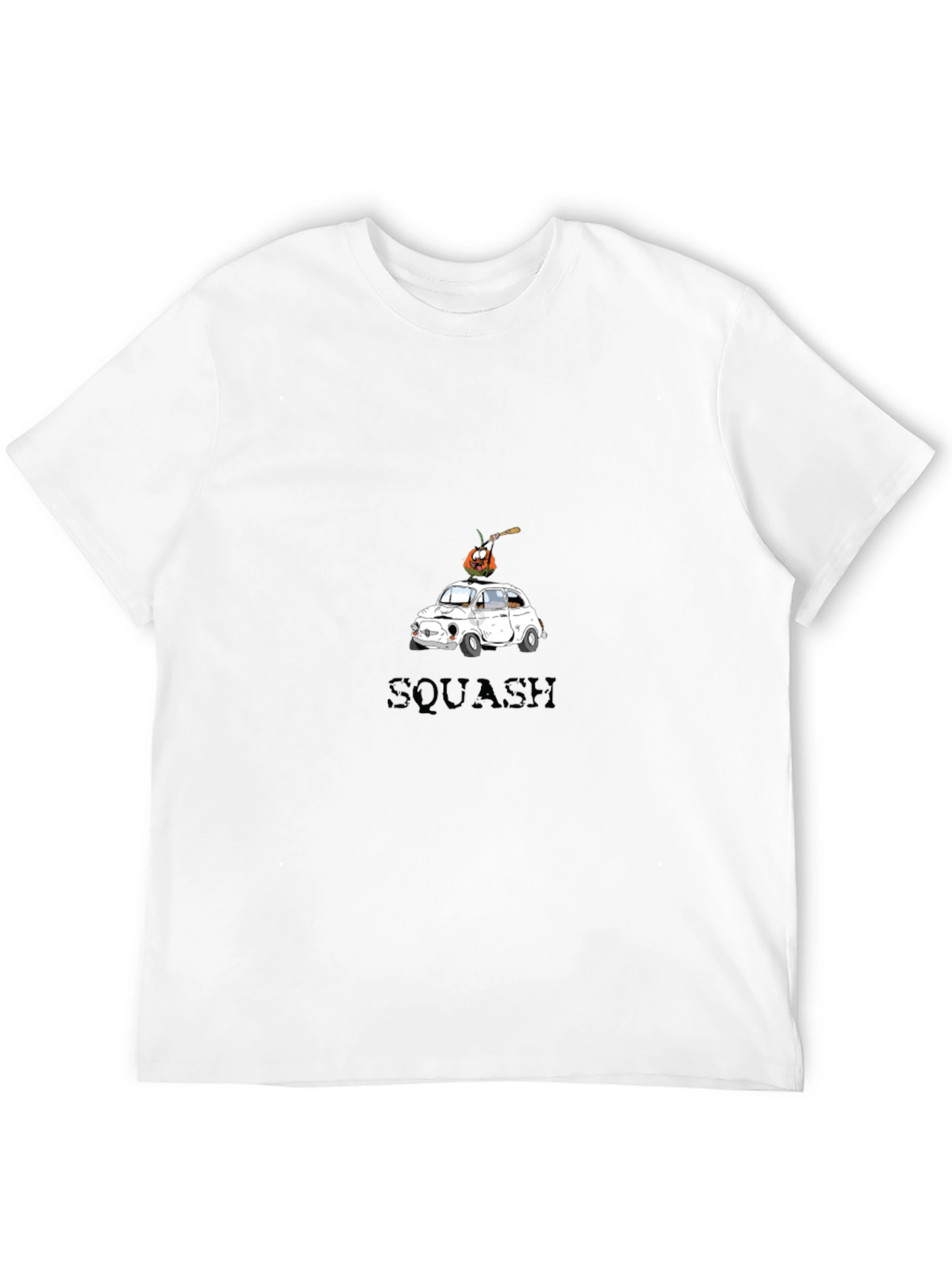 Squash Car Graphic Tee - Trendy Halloween T-Shirt
