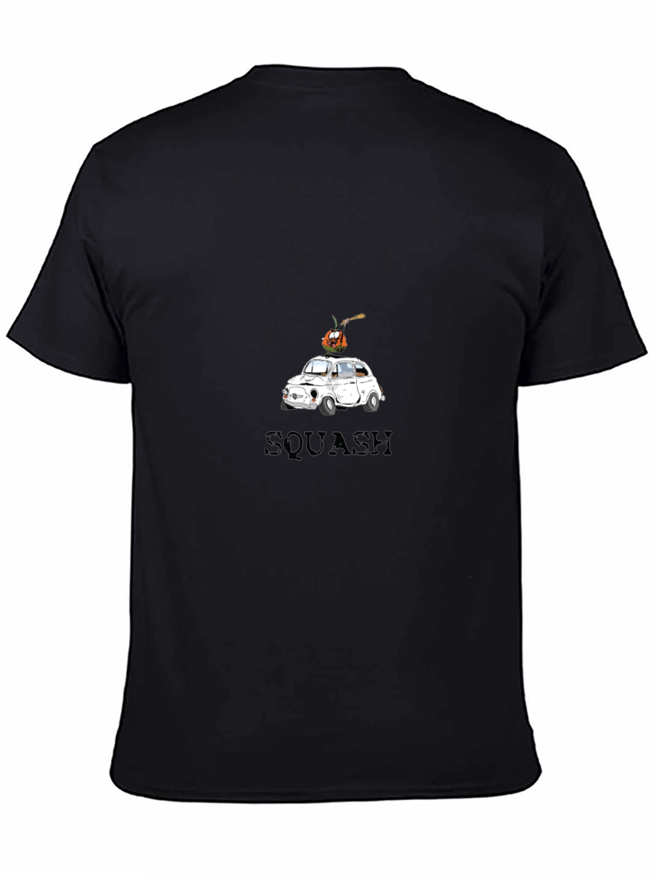 Squash Car Graphic Tee - Trendy Halloween T-Shirt