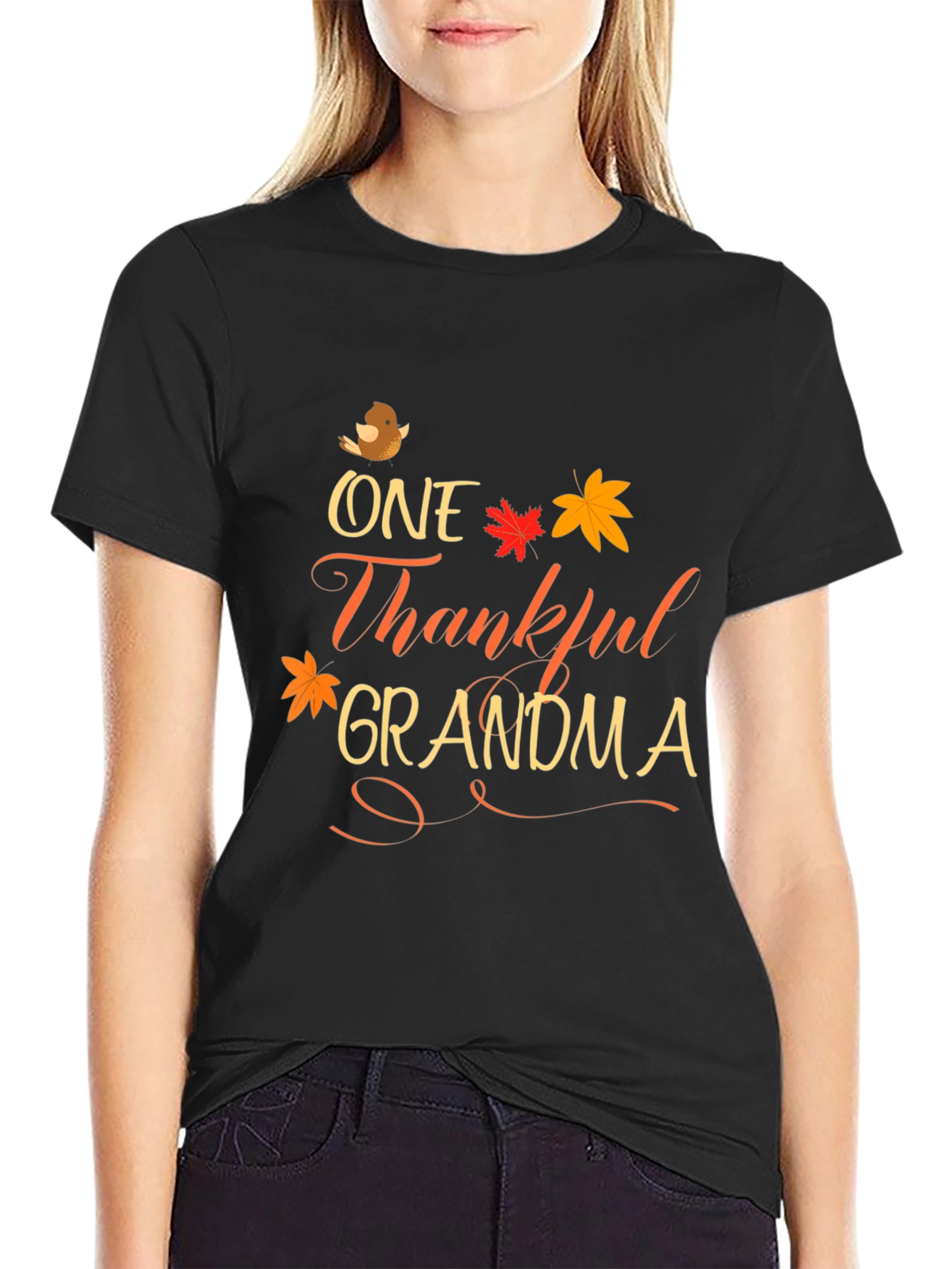 One Thankful Grandma T-Shirt - Thanksgiving Apparel