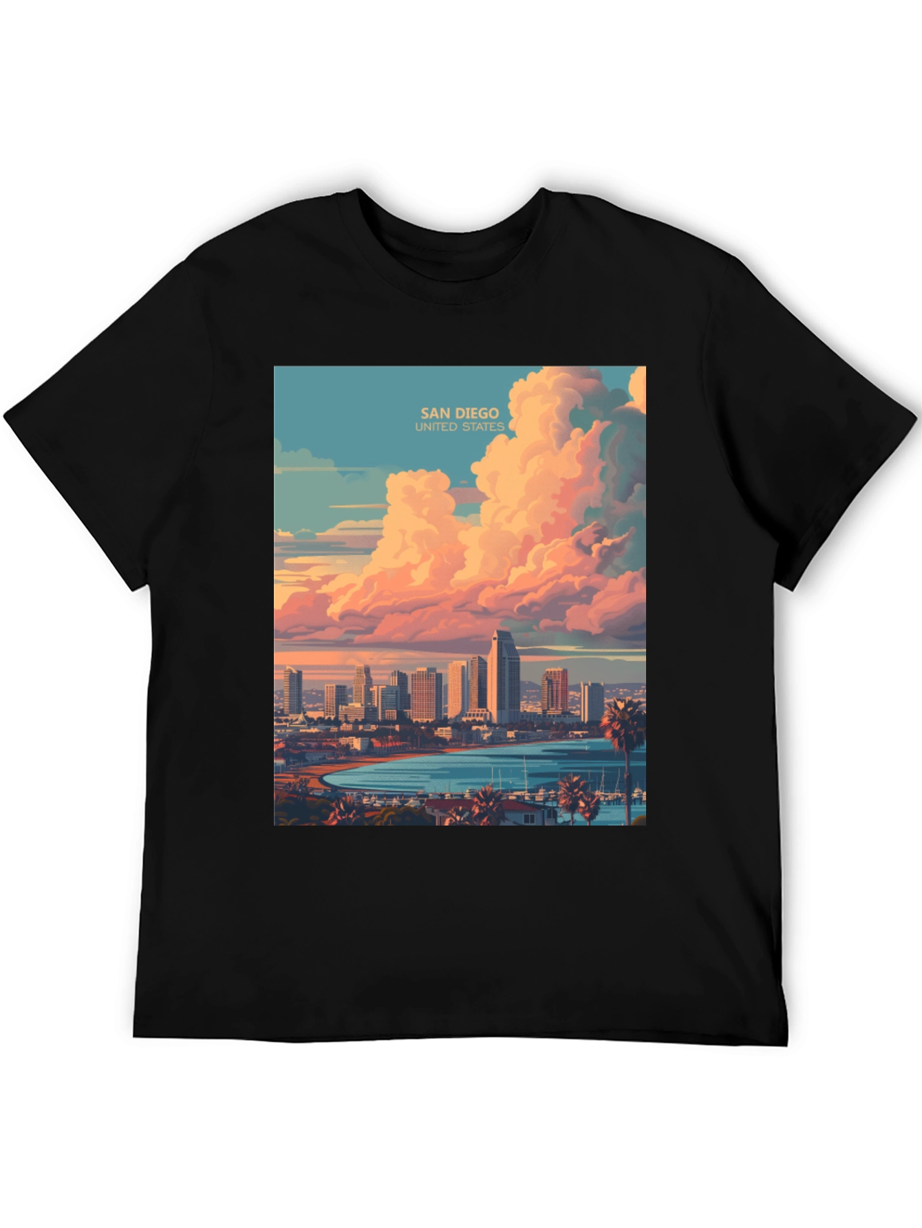 San Diego Skyline Tee - Coastal City Graphic