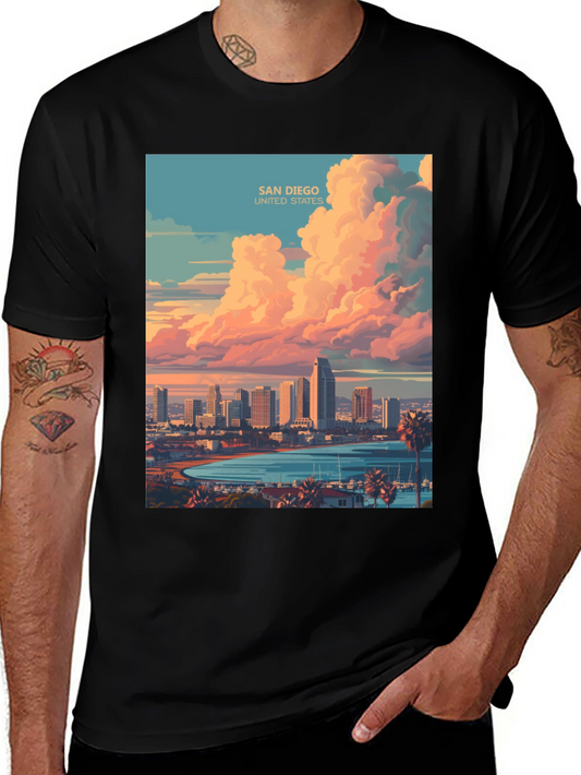 San Diego Skyline Tee - Coastal City Graphic