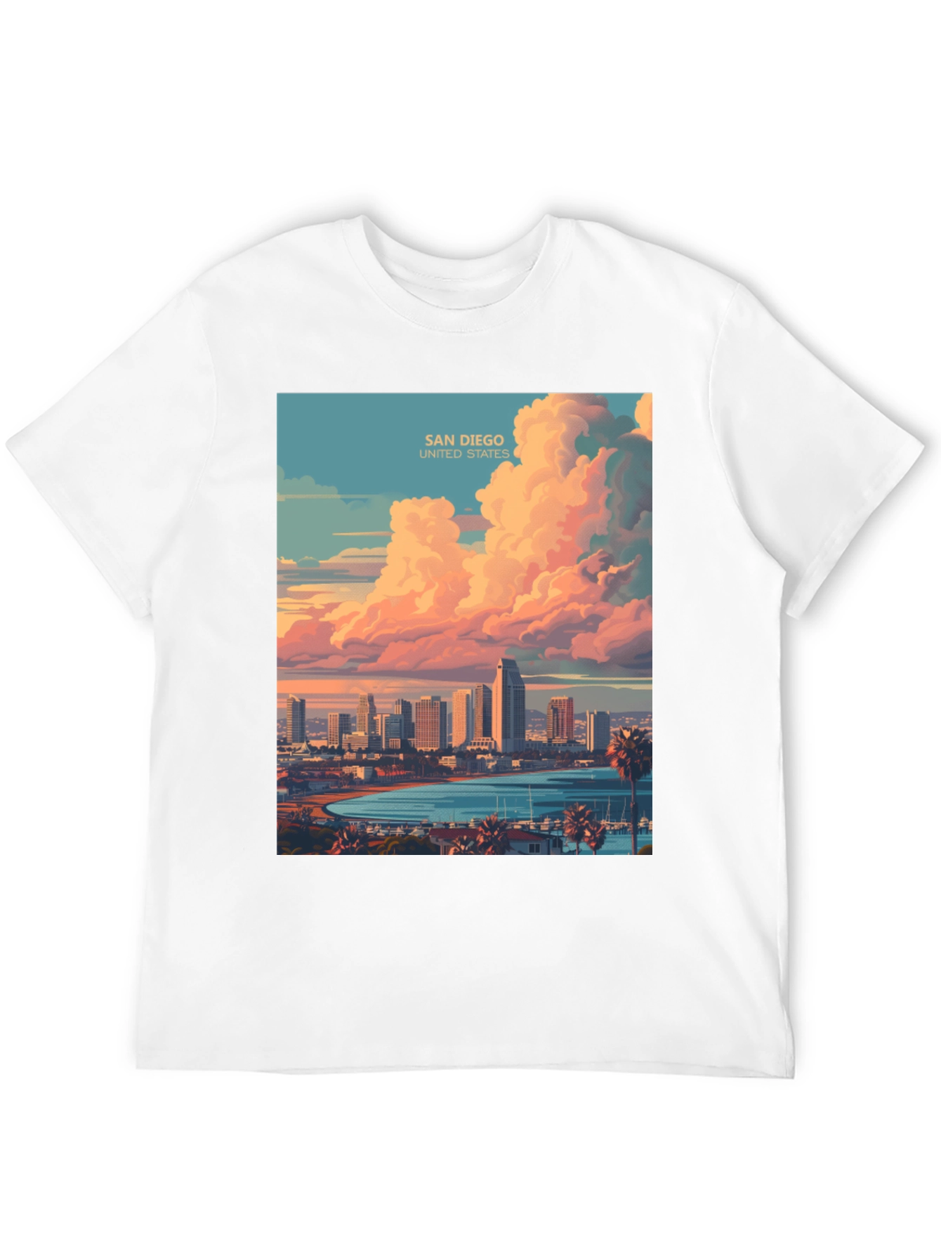 San Diego Skyline Tee - Coastal City Graphic