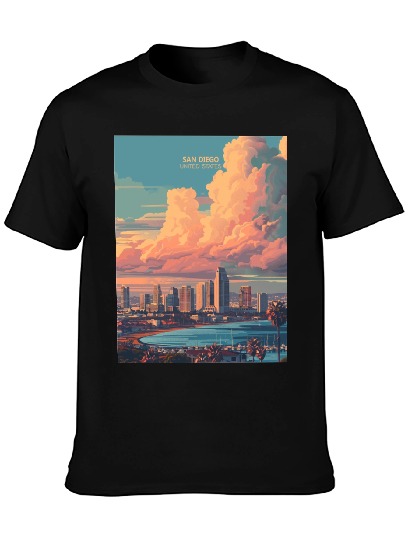 San Diego Skyline Tee - Coastal City Graphic