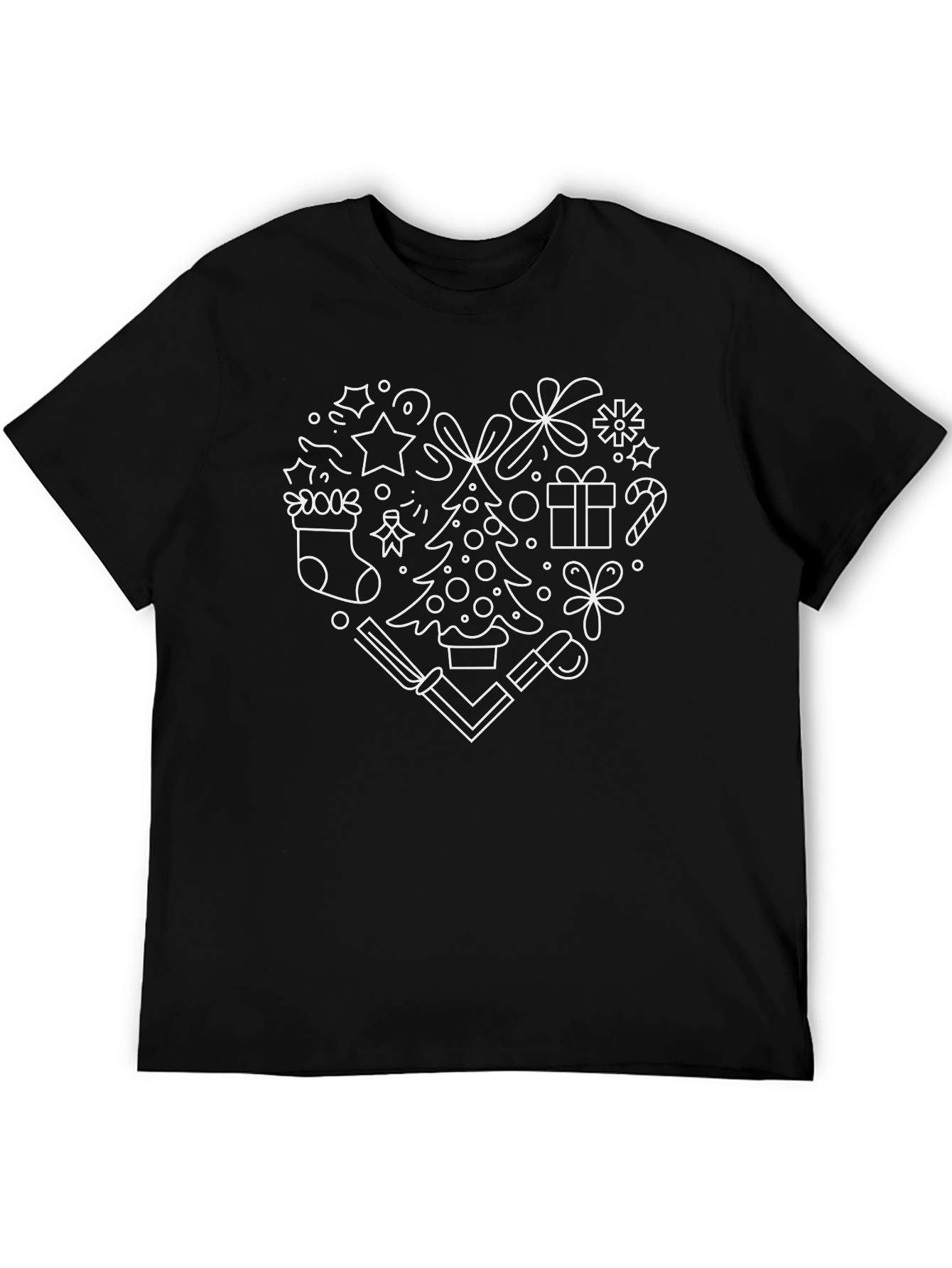 Christmas Heart T-Shirt - Holiday Season Tee