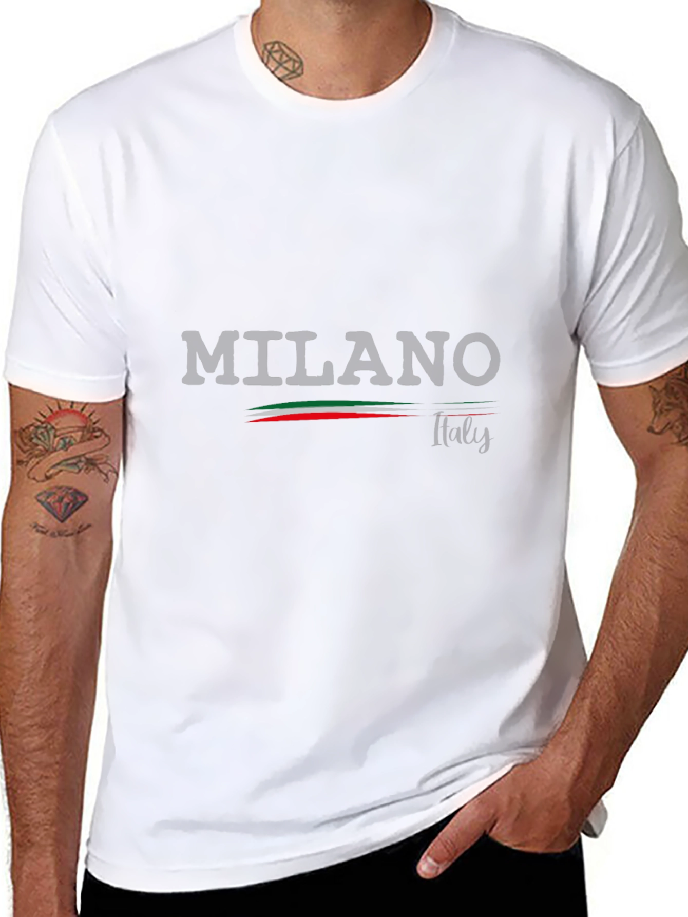 Milan Italy T-Shirt - Black