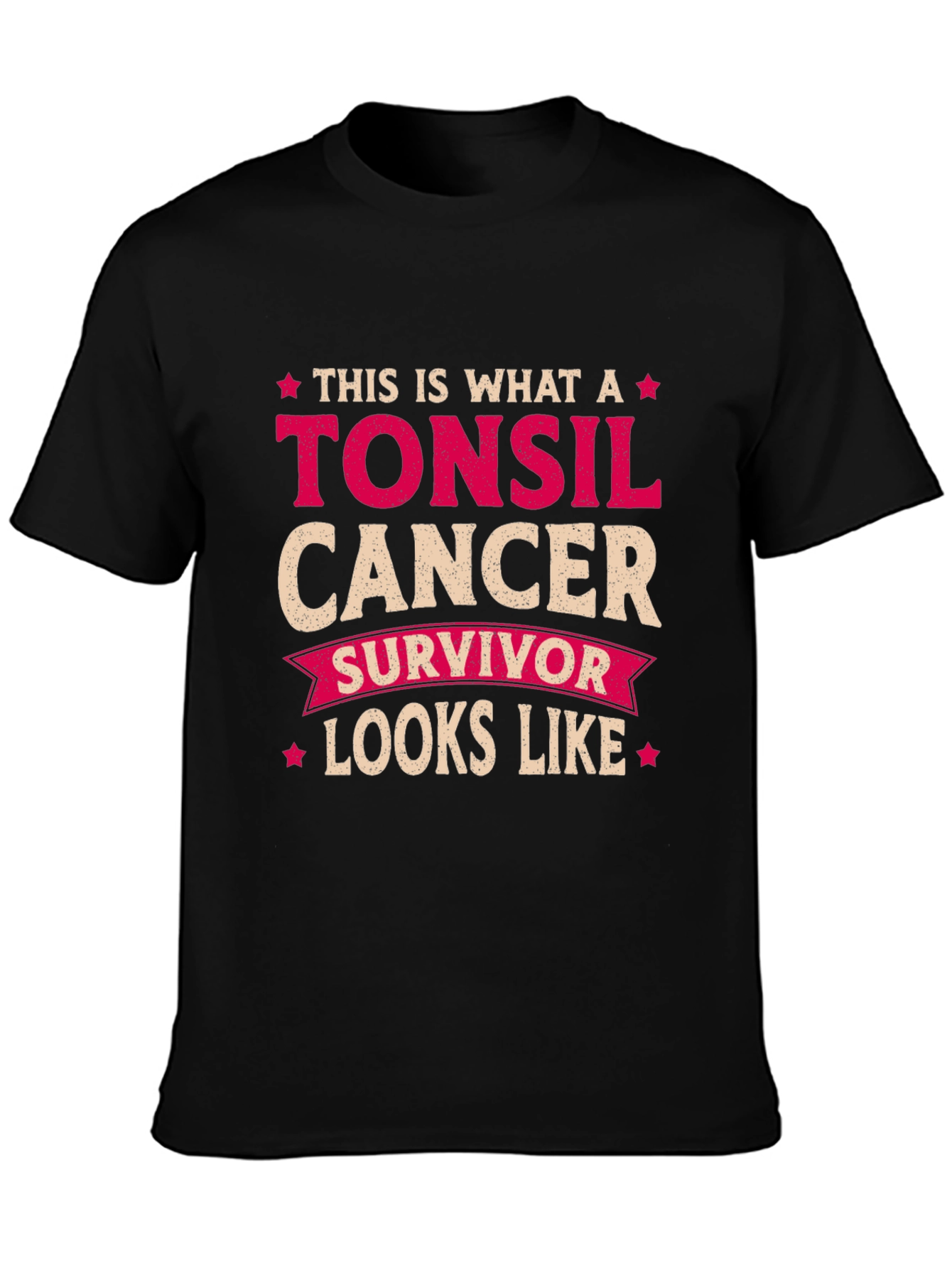 Tonsil Cancer Survivor Graphic T-Shirt