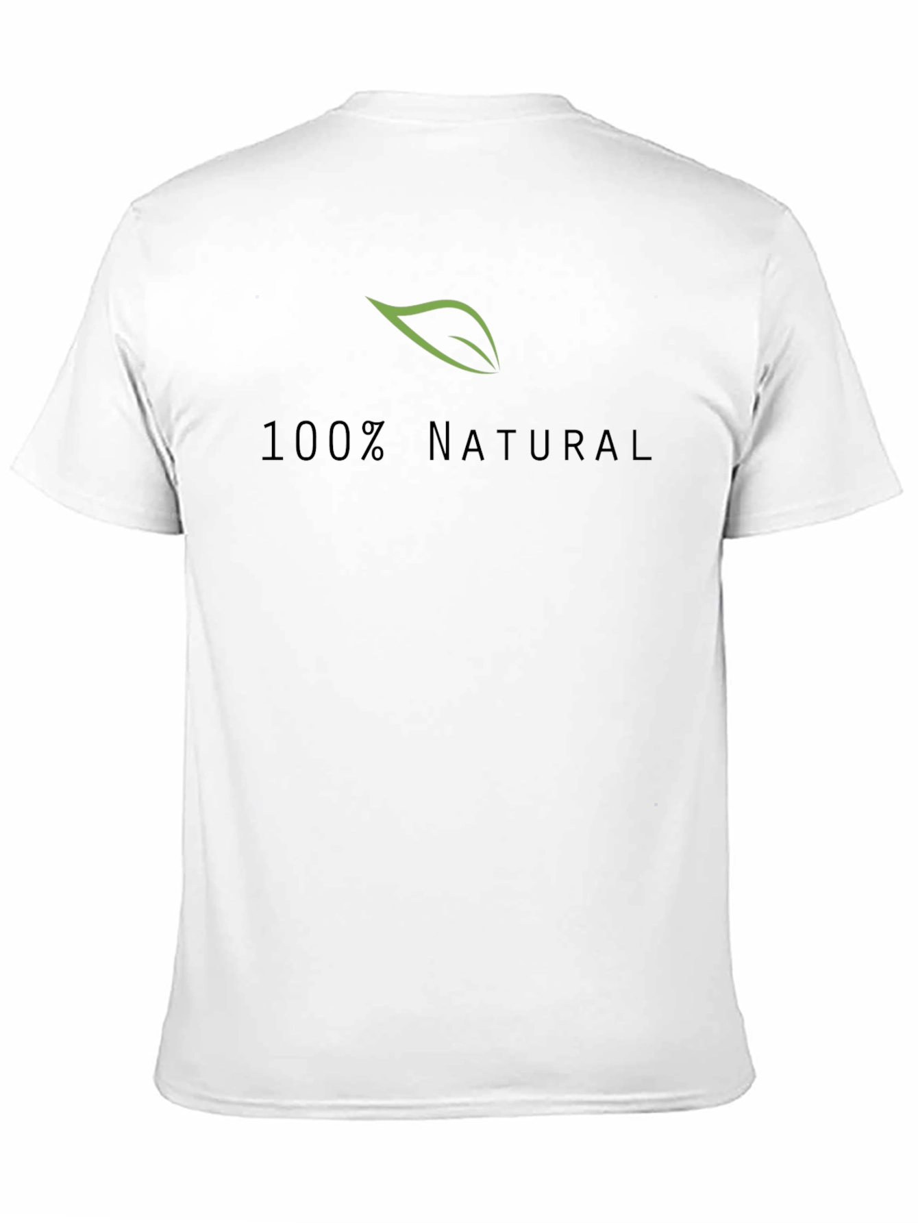 100% Natural Black T-Shirt - Eco Friendly
