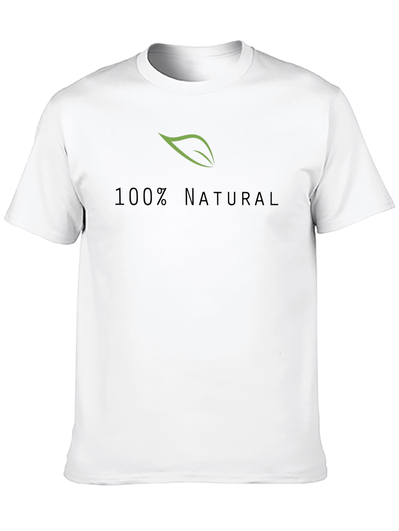 100% Natural Black T-Shirt - Eco Friendly