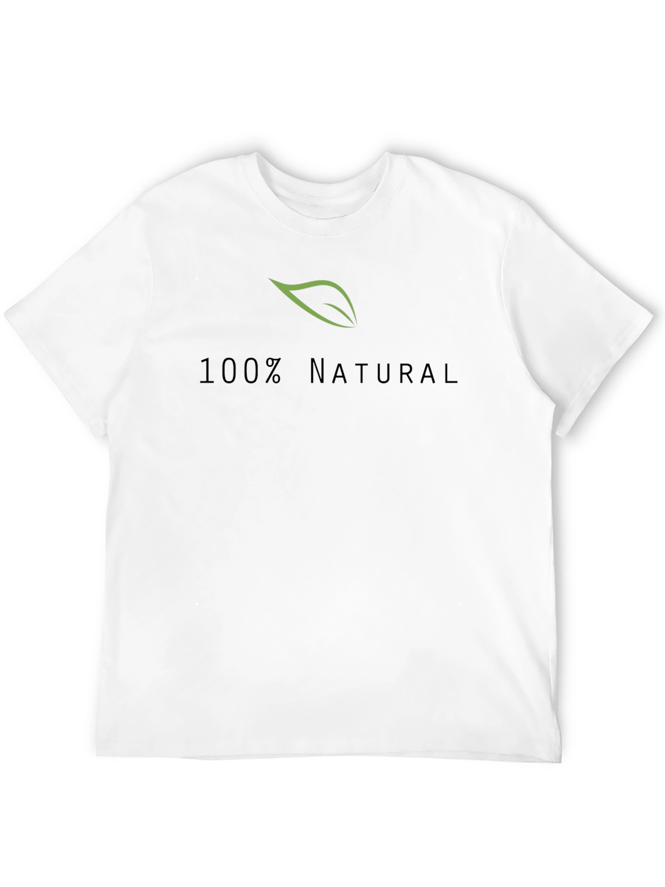 100% Natural Black T-Shirt - Eco Friendly