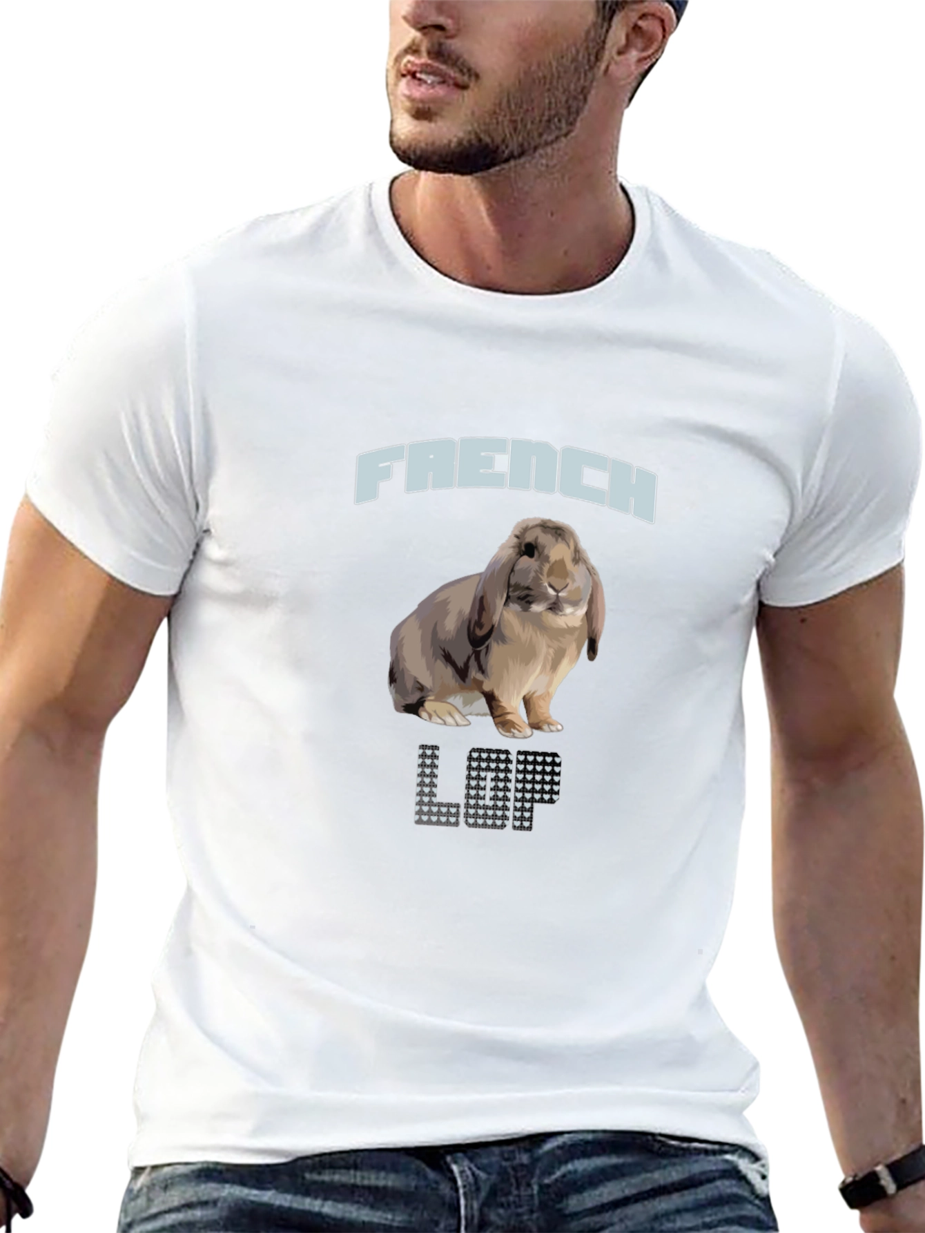 French Lop Rabbit Graphic T-Shirt - Unisex
