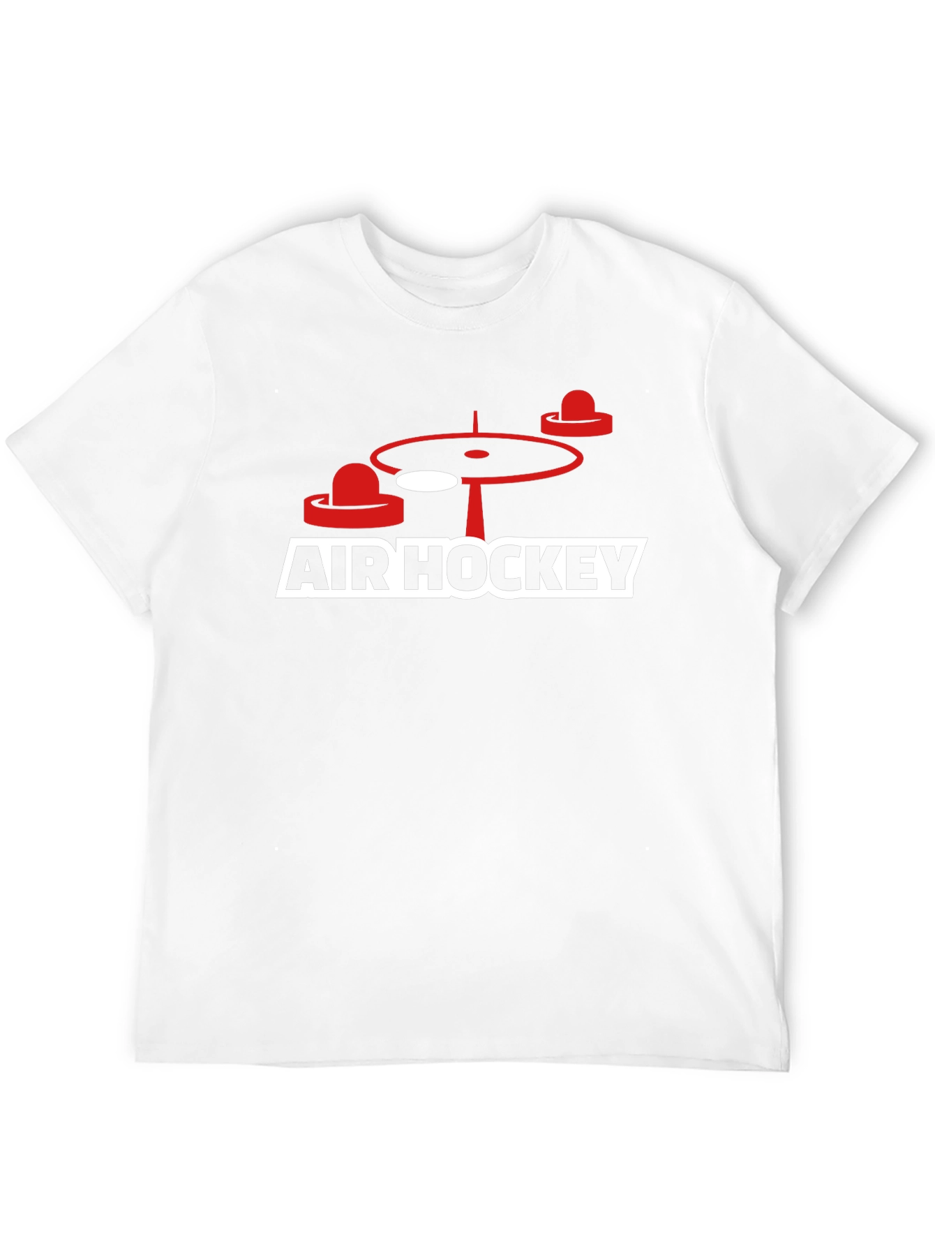 Air Hockey Graphic Tee - Black Cotton Blend