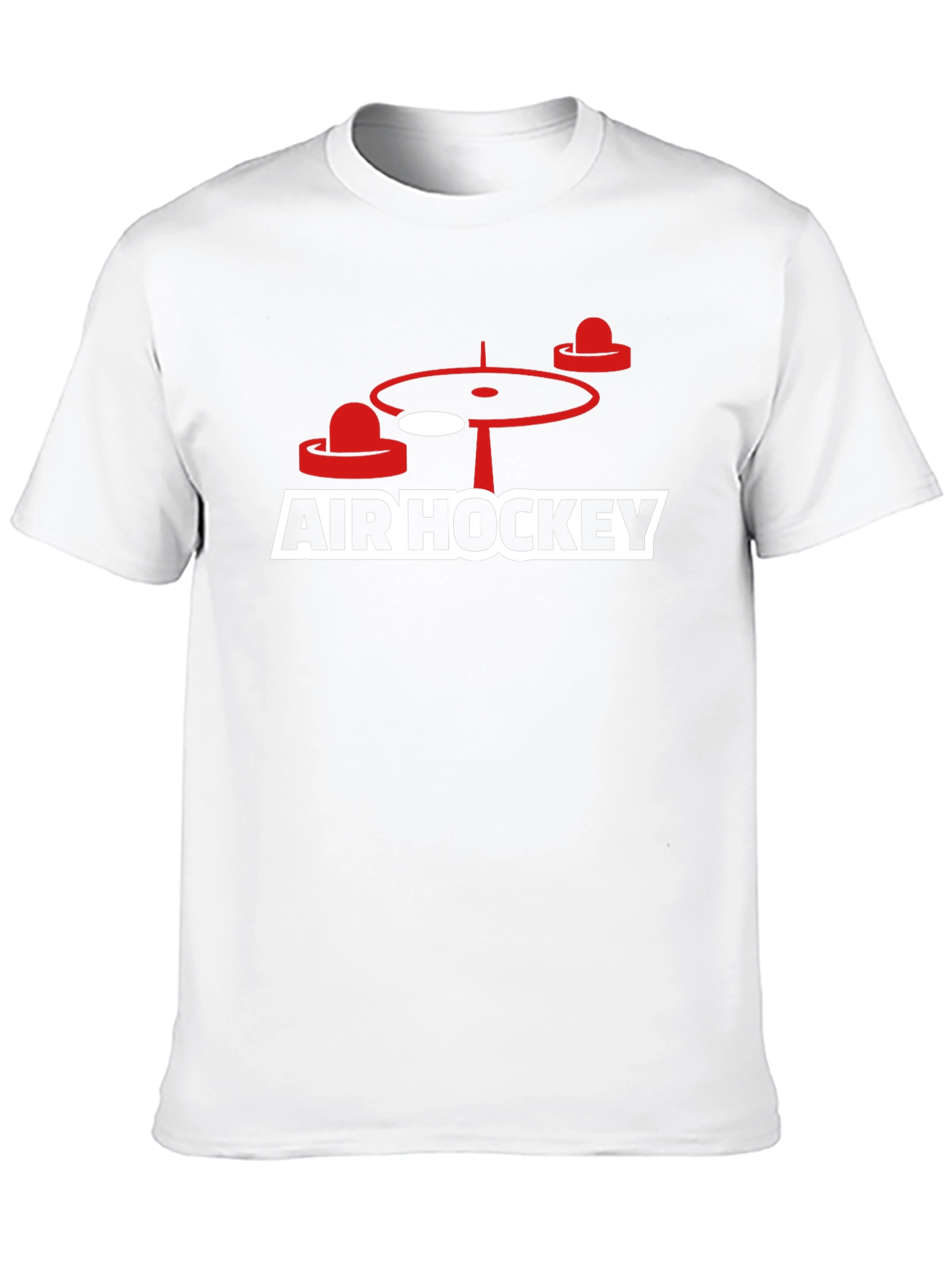 Air Hockey Graphic Tee - Black Cotton Blend