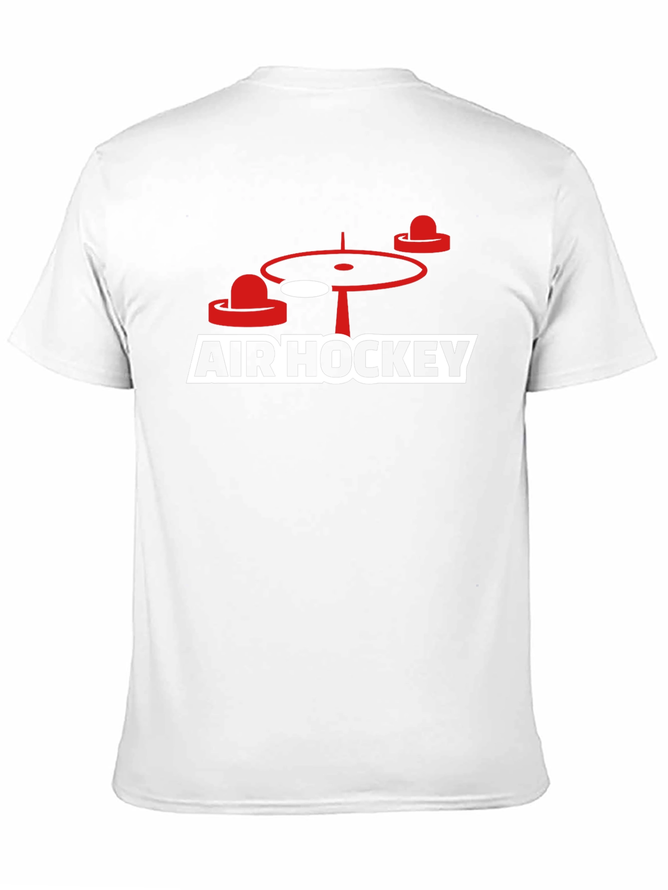 Air Hockey Graphic Tee - Black Cotton Blend