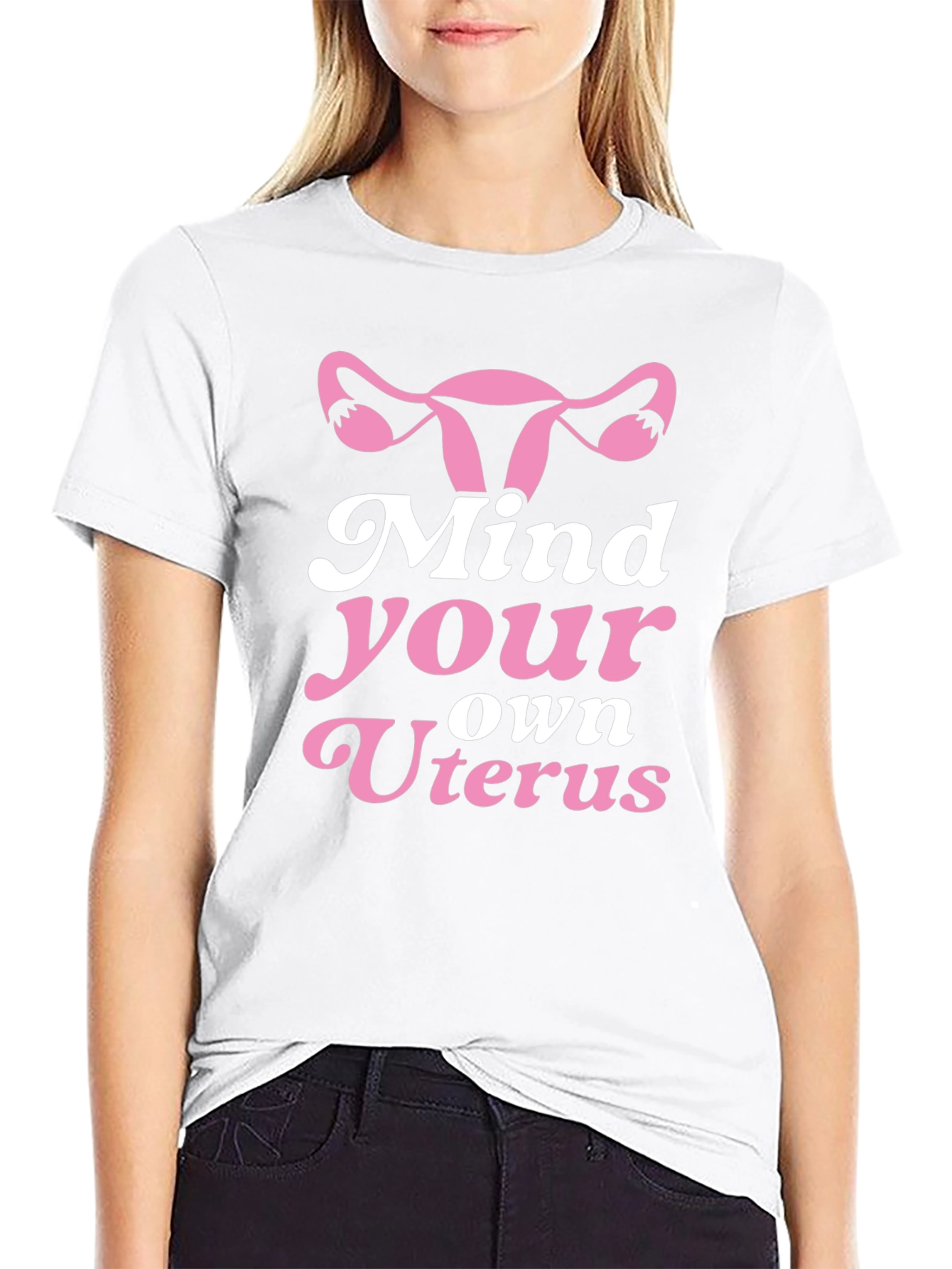 Mind Your Own Uterus Graphic T-Shirt Feminist Tee