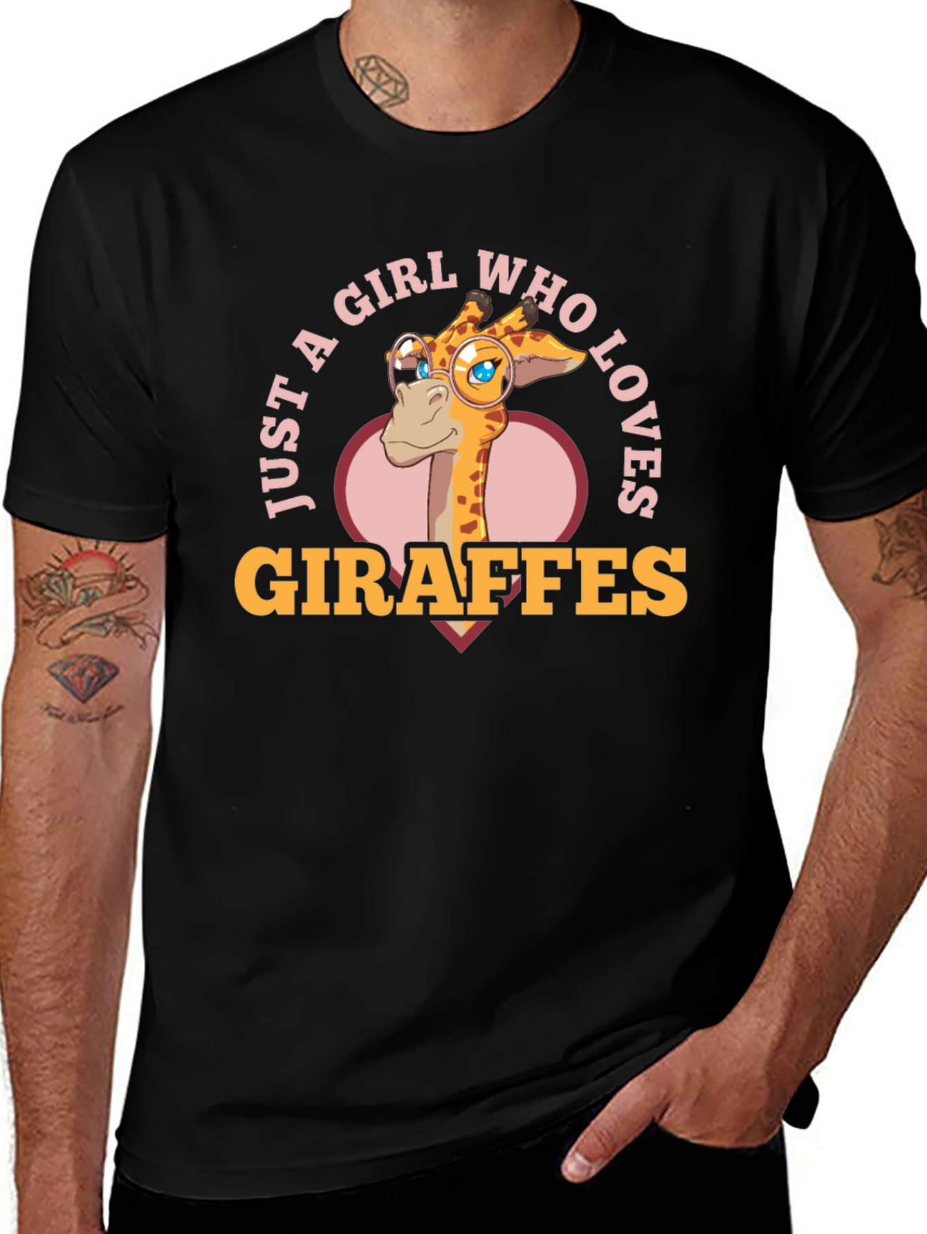 Just A Girl Who Loves Giraffes T-Shirt